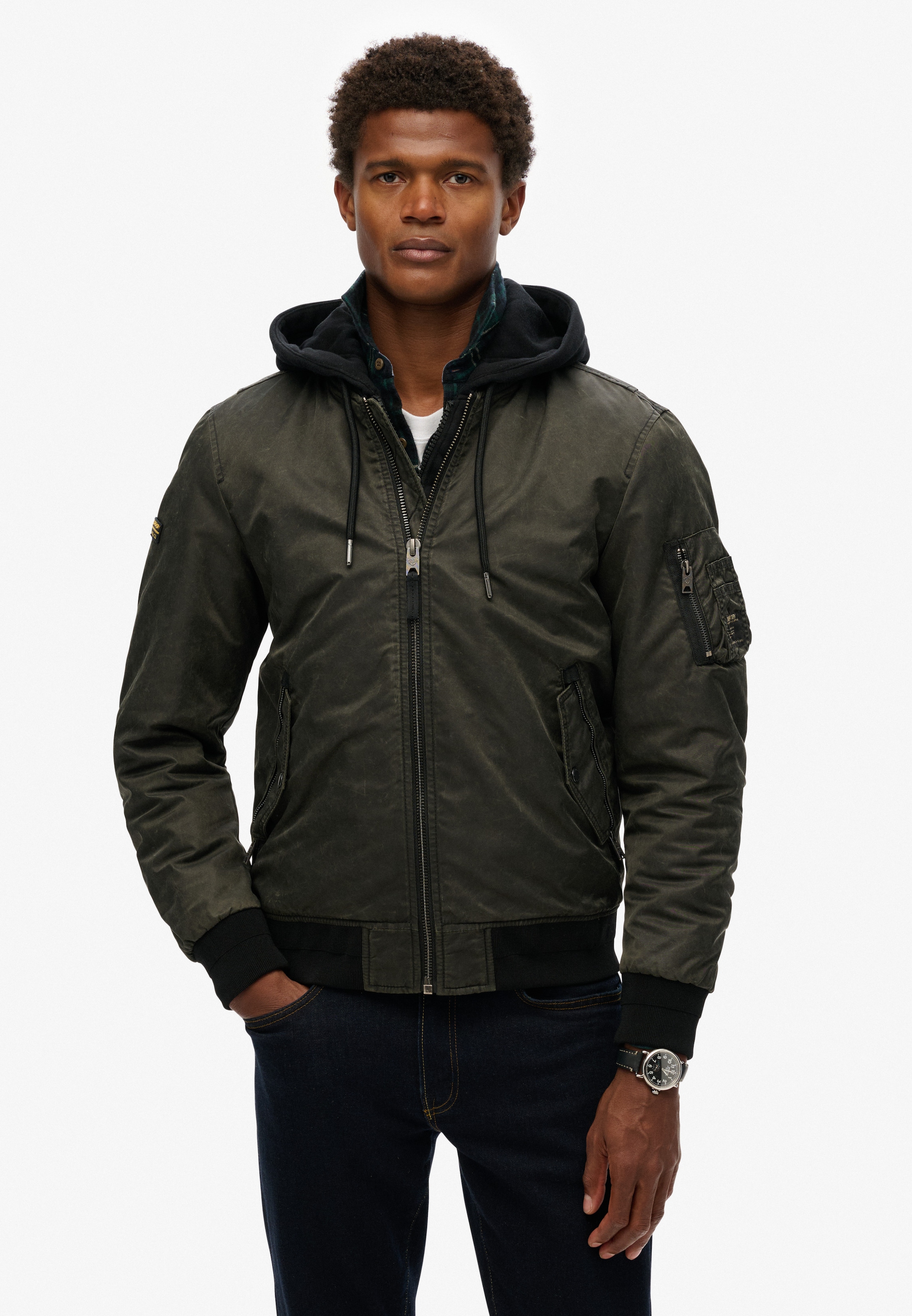 Image of Superdry Parka "MILITARY MA1 BOMBER JACKET" ohne Kapuze