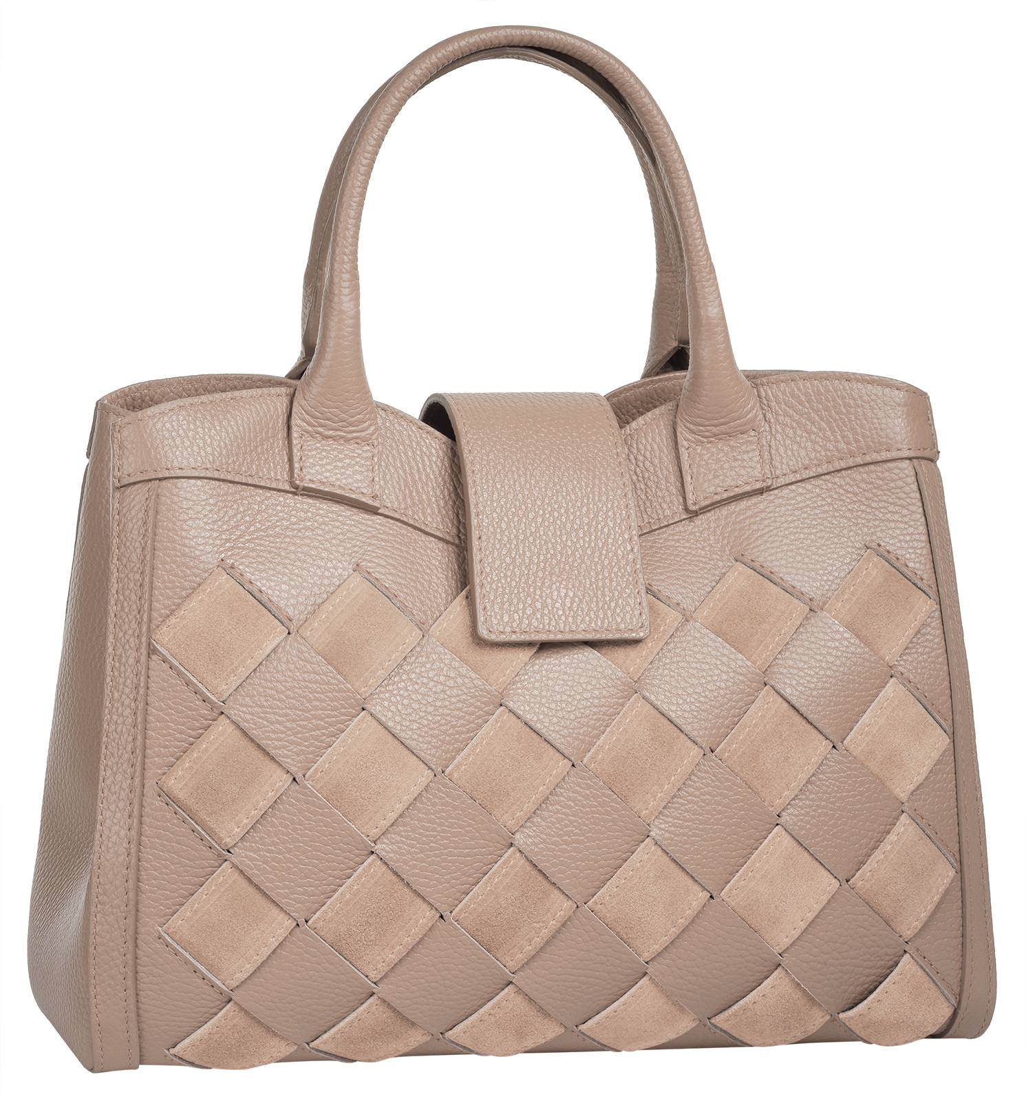 Samantha Look Henkeltasche, echt Leder, Made in Italy