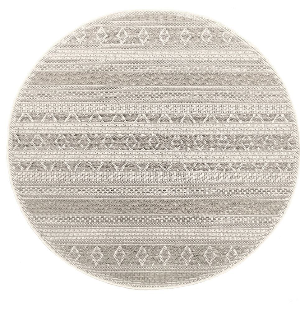 Image of the carpet Teppich "Calgary round" rund 1 mm Höhe moderner robuster In und Outdoor Teppich