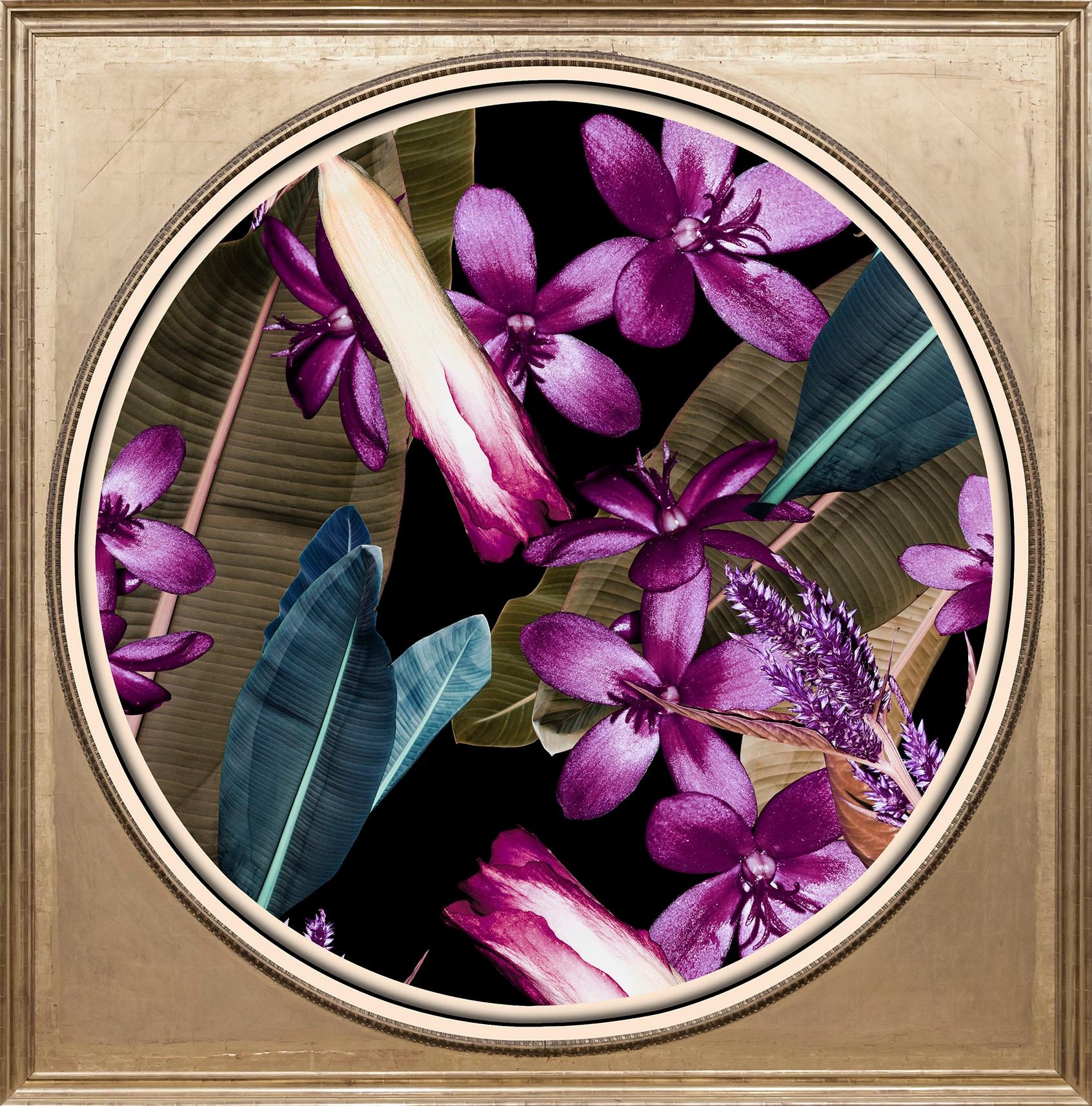 Image of queence Acrylglasbild "Tropische Blüten" Blumen Blumenbilder Gemälde Kunst Pflanzen Pflanzenbilder Fine Art-Print in Galeriequalität
