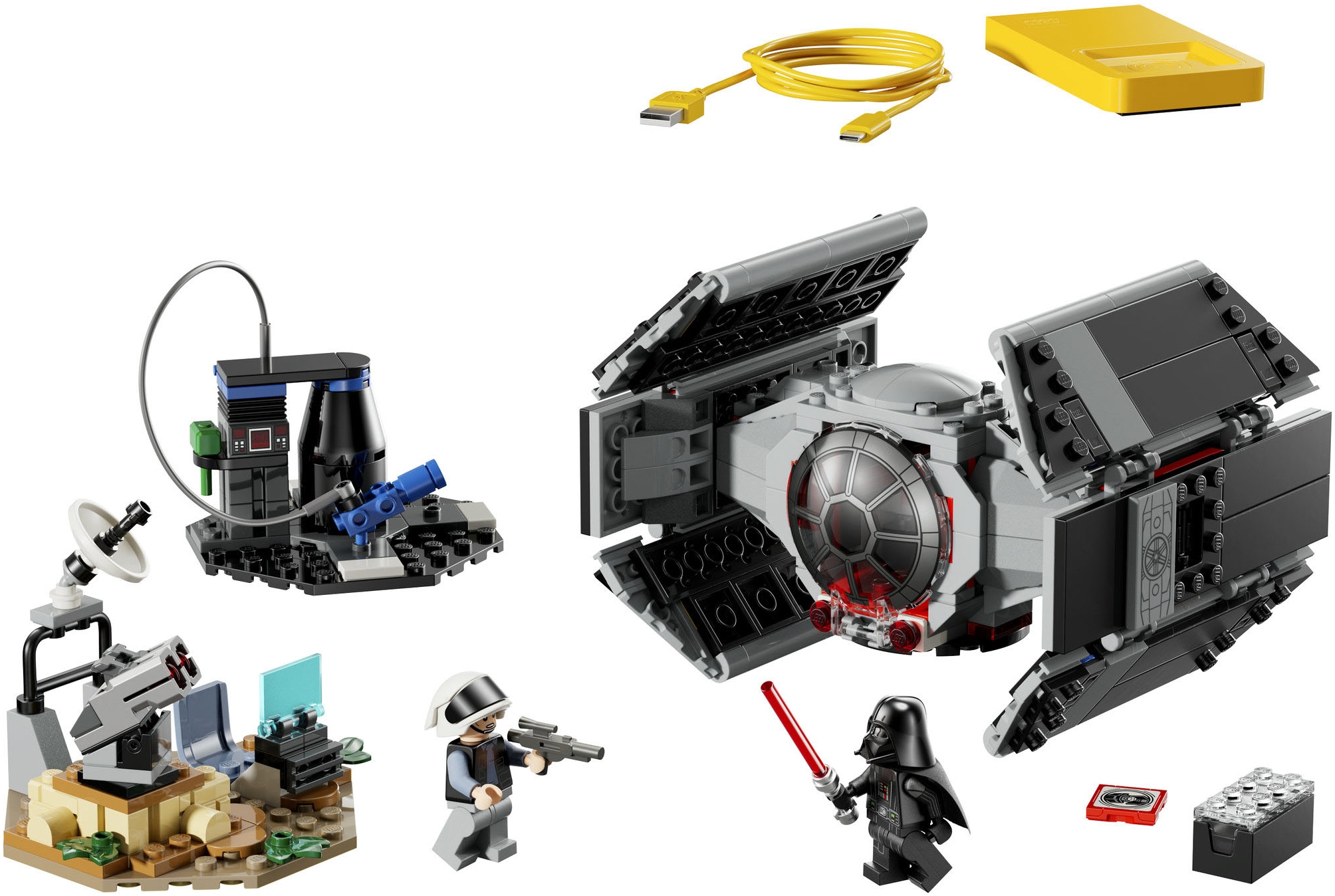 LEGO® Pions de construction »SMART Play: Darth Vaders TIE Fighter (75421), LEGO Star Wars™« inklusive SMART Brick; mit Licht- und Soundeffekten