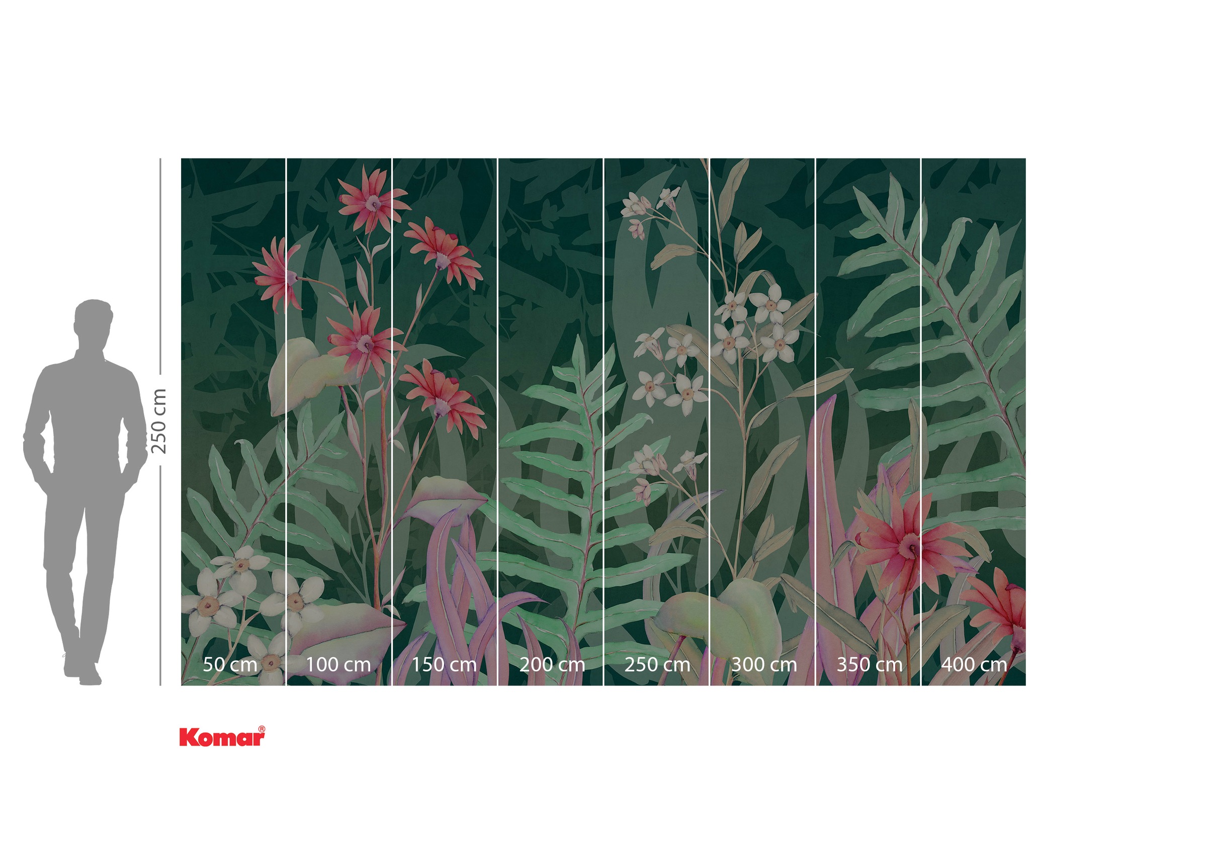 Komar Papier peint photo »Komar Vlies Fototapete - The Flower Duet - Grösse 400 x 250 cm« imprimé