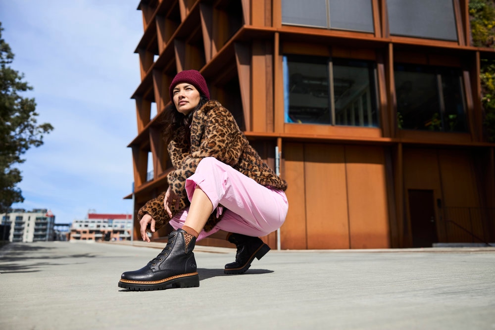 Rieker Bottes à lacets  , Schnürboots, Blockabsatz, mit praktischem Innenreissverschluss