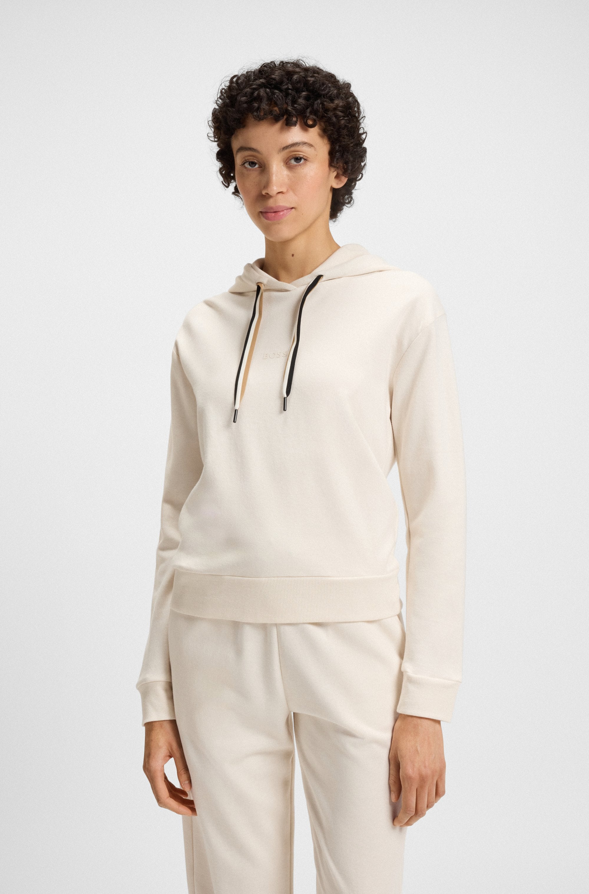 Image of BOSS Hoodie "CP Stripe Hoodie", mit kontrastfarbener Kordel
