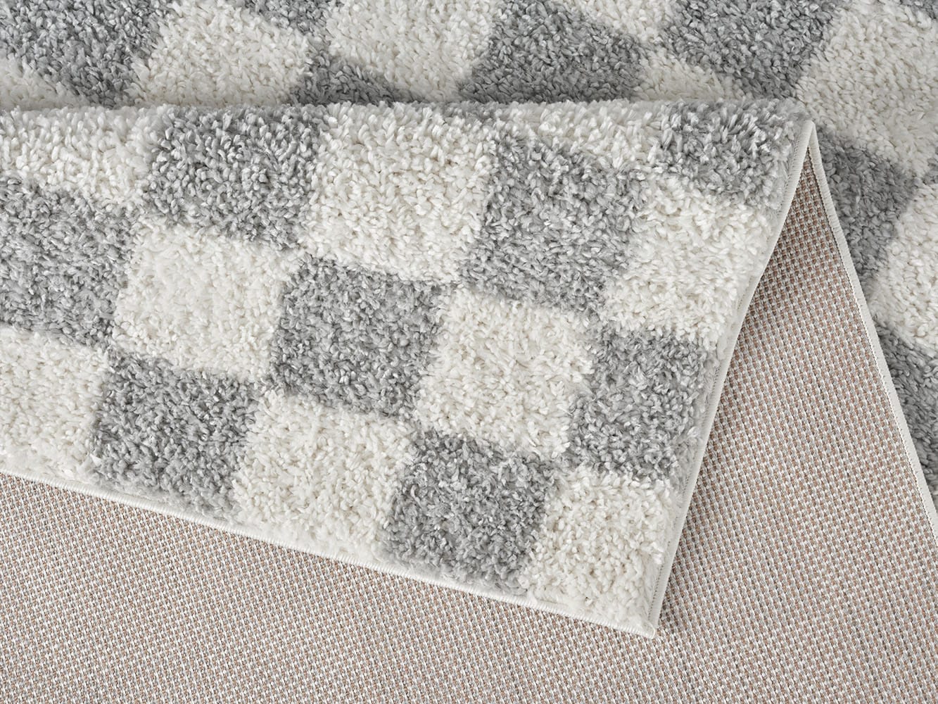 GOODproduct Hochflor-Teppich »Kiiki, Karo-Muster« rechteckig 30 mm Höhe Kariert, auffälliges Schachbrettmuster, Wohnzimmer, Schlafzimmer