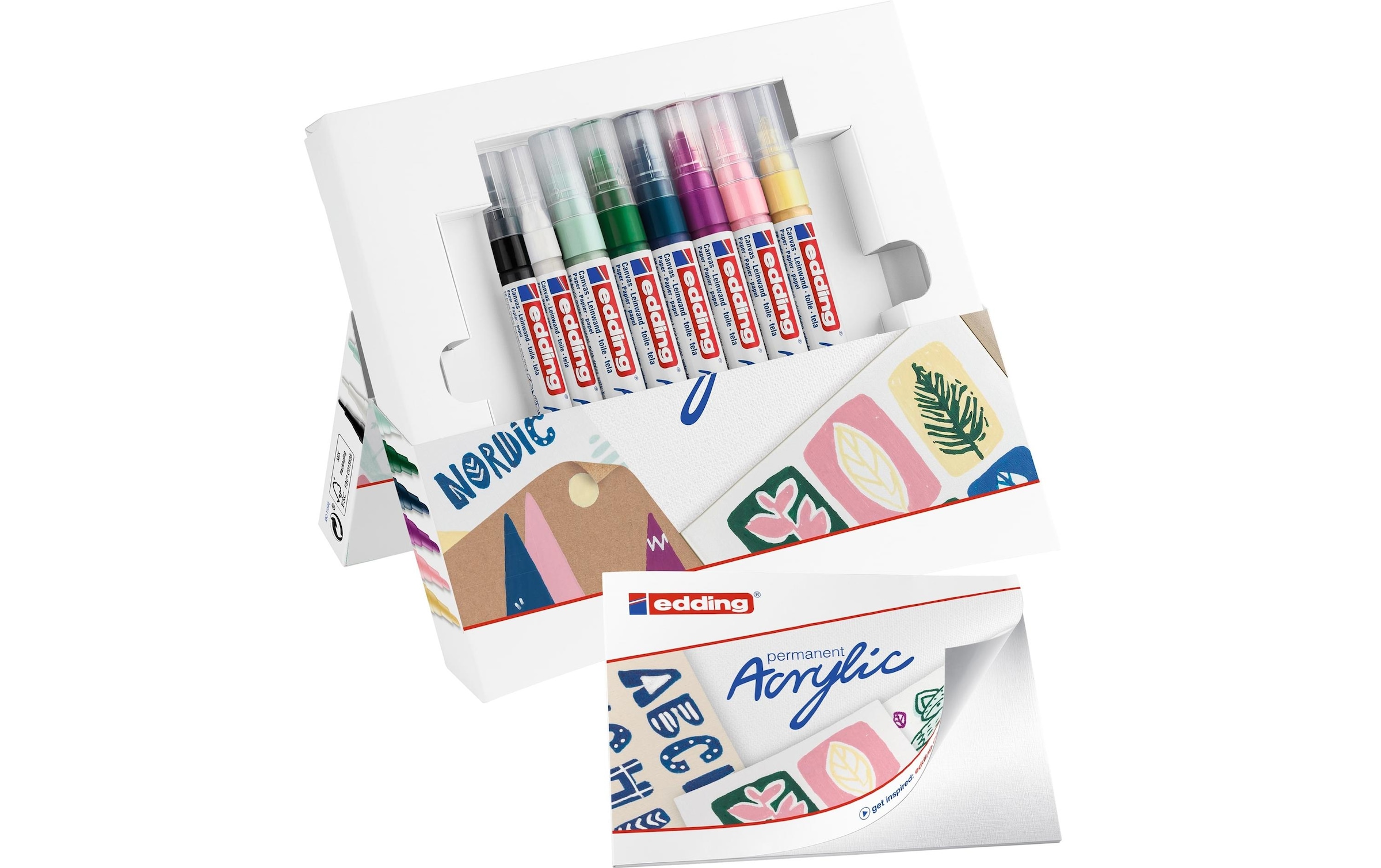 edding Marker »Starter Set 8-teilig«, (8 tlg.), Strichstärke 3mm