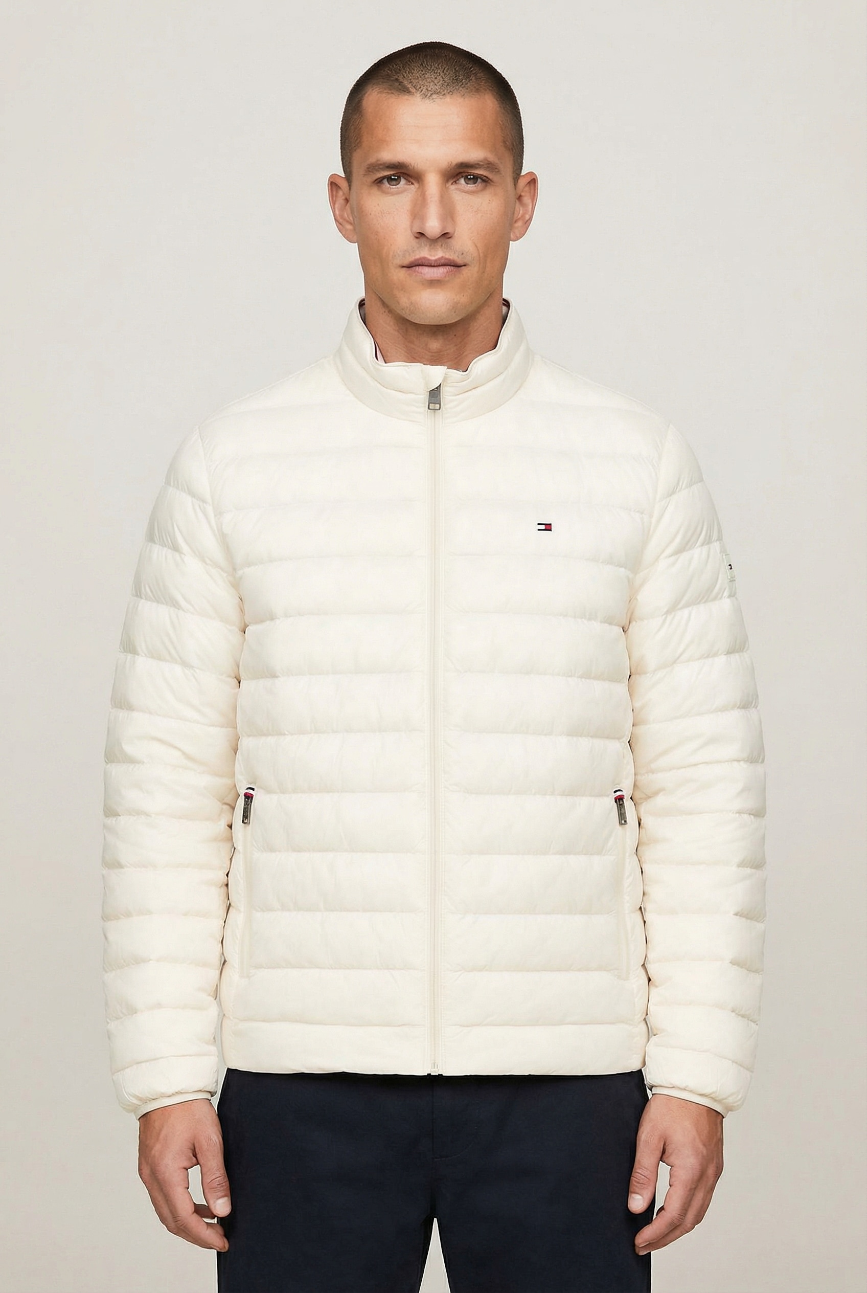 Tommy Hilfiger Veste matelassée »PACKABLE RECYCLED JACKET« Veste d'hiver avec broderie logo