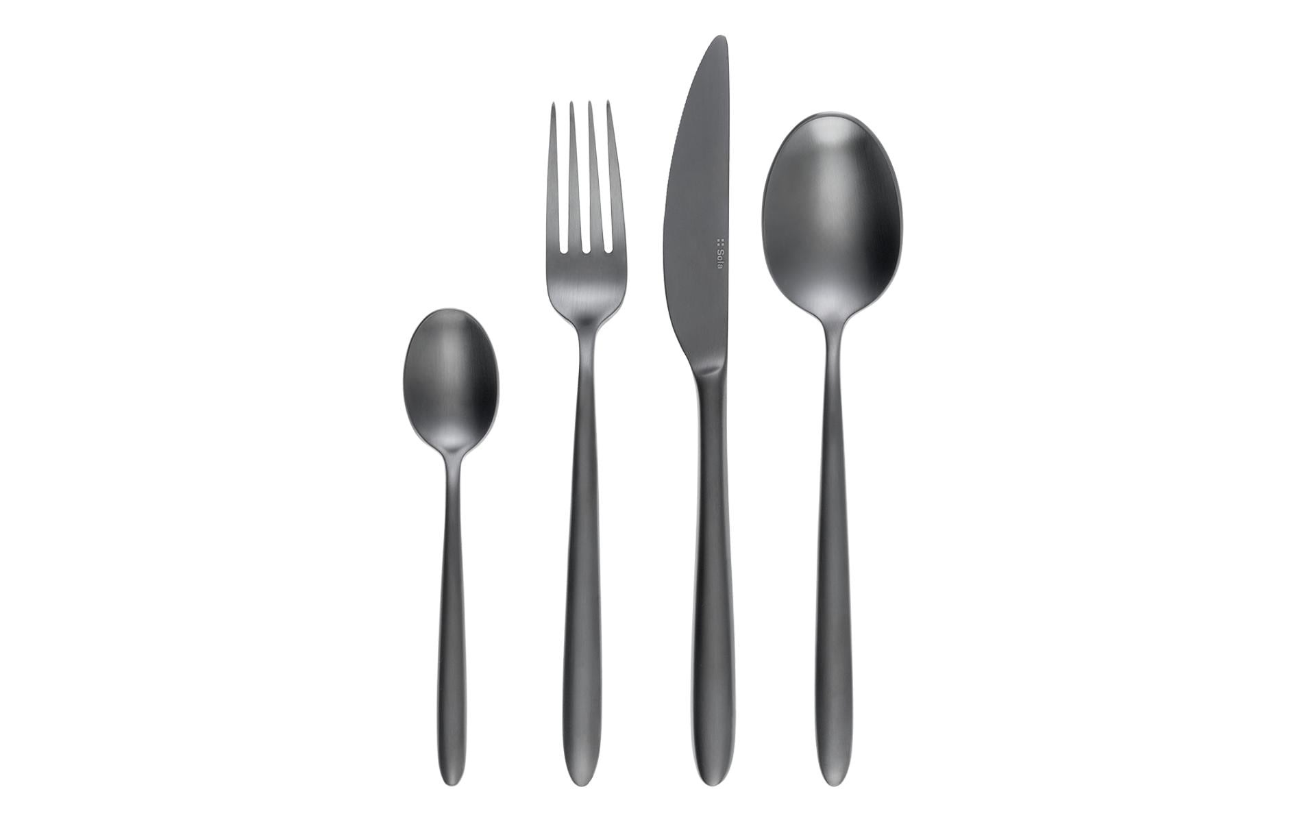 Image of Sola Besteck-Set "Gaya, Hellgrau, 16-teilig"