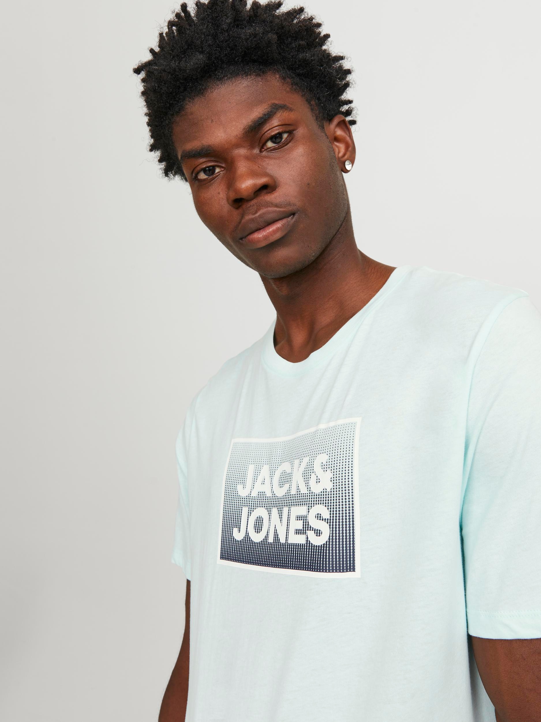 Jack & Jones Kurzarmshirt »JJSTEEL TEE SS CREW NECK«