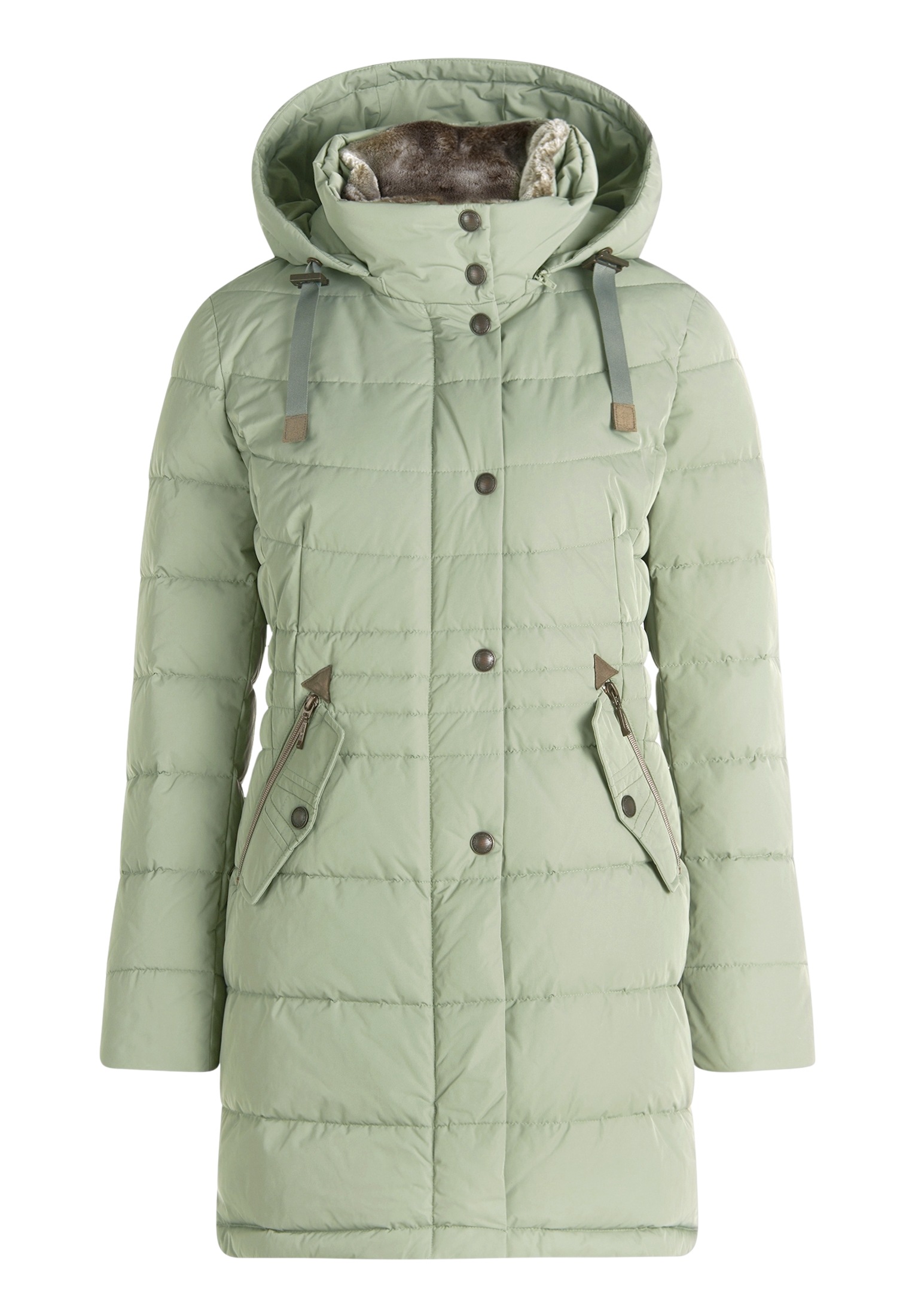 Gil Bret Manteau matelassé Manteau d'hiver avec capuche amovible/fausse fourrure