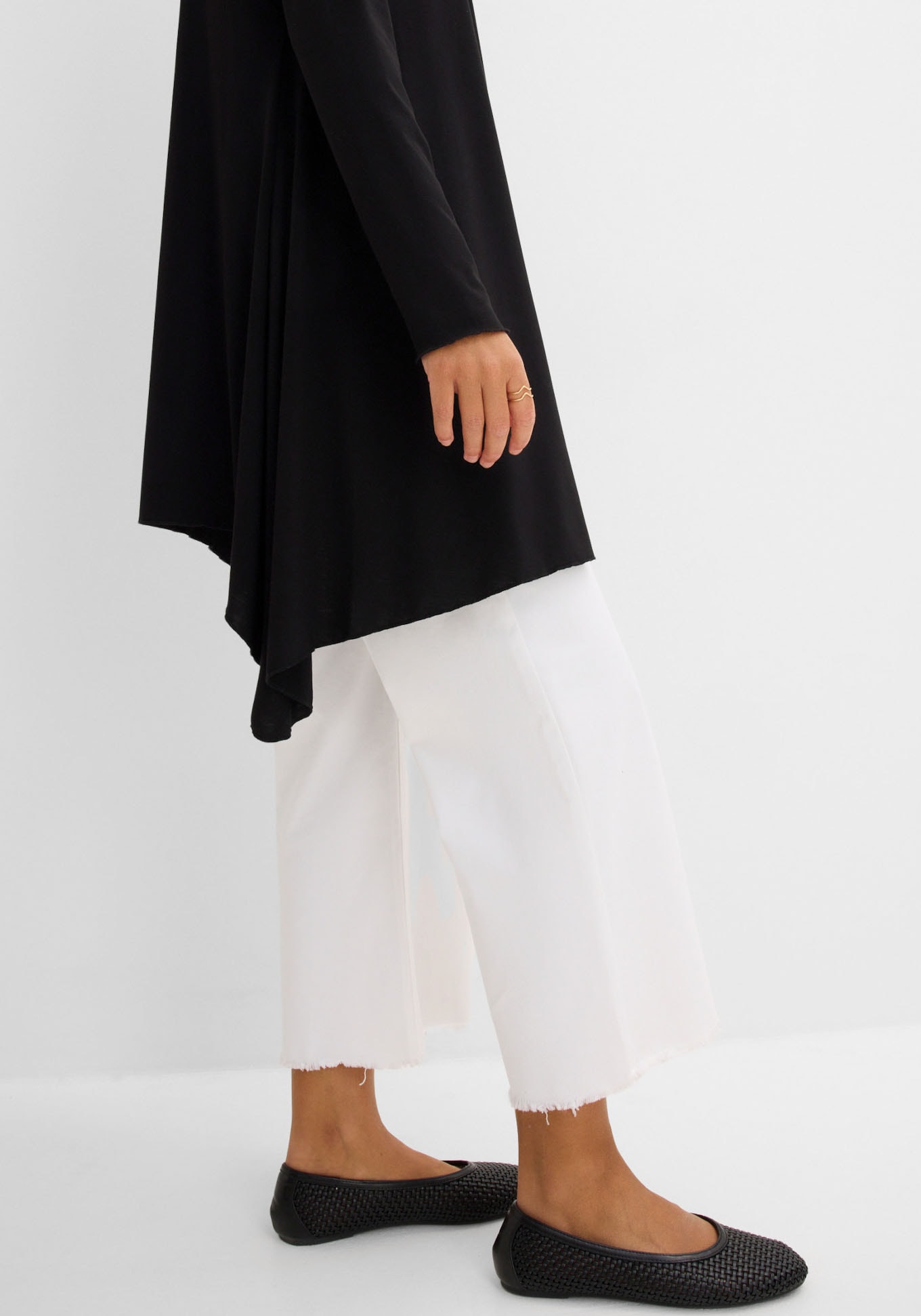 bonprix Shirtjacke »Shirtjacke aus Viskose-Mischung« bequeme Passform, Zipfelsaum, aus Viskose-Mischung, Casual Stil