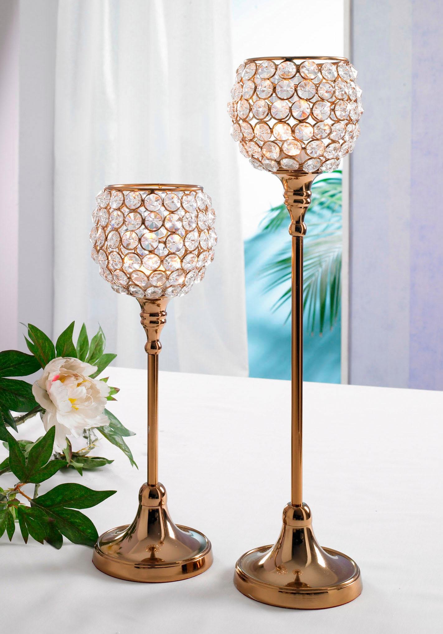 Home affaire Teelichthalter "Kristall"