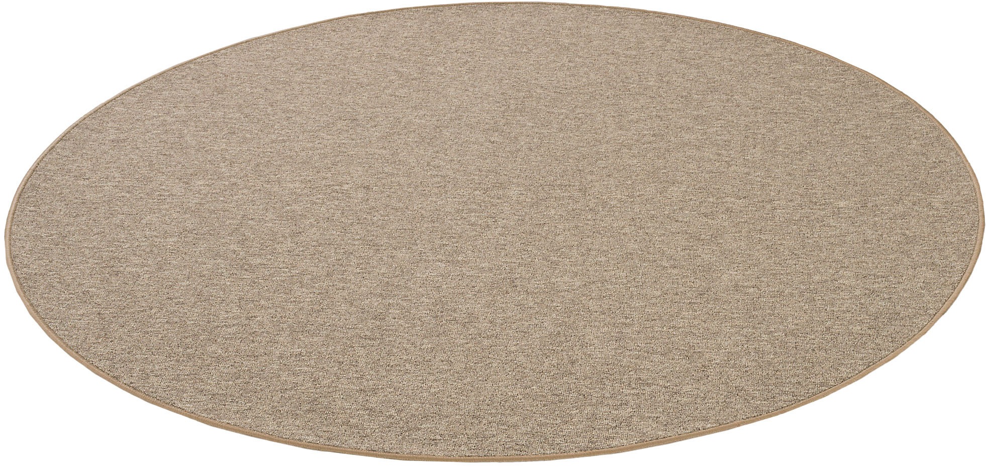 my home Teppich »Fortis, Schlinge, Made in Netherlands« rund 5 mm Höhe Uni Farben, gekettelt, strapazierfähig, Wohnzimmer