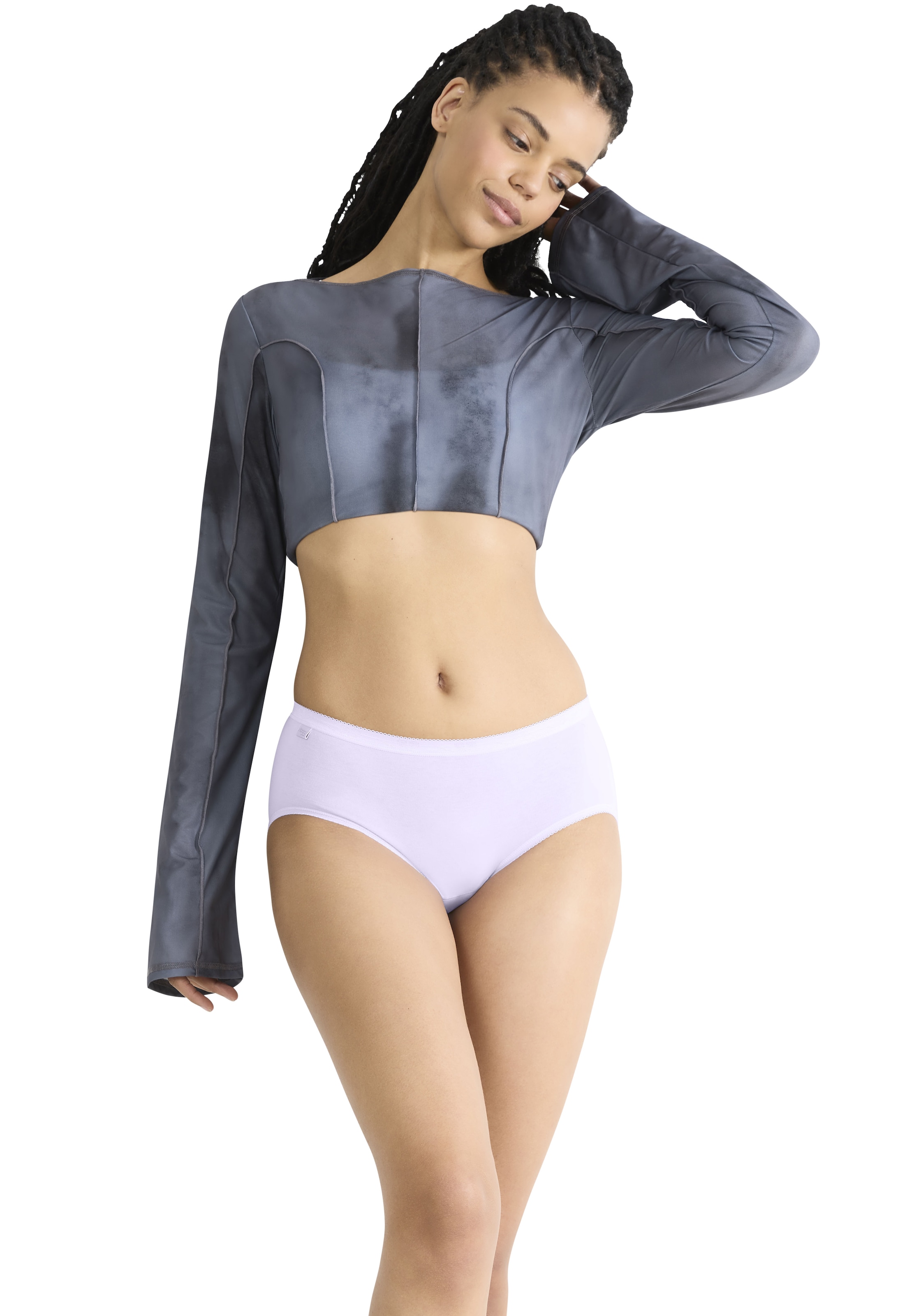 sloggi Midislip »Basic+«, (3er Pack), Baumwollmix, klassischer Stil, mittelhoher Bund, Softnähte