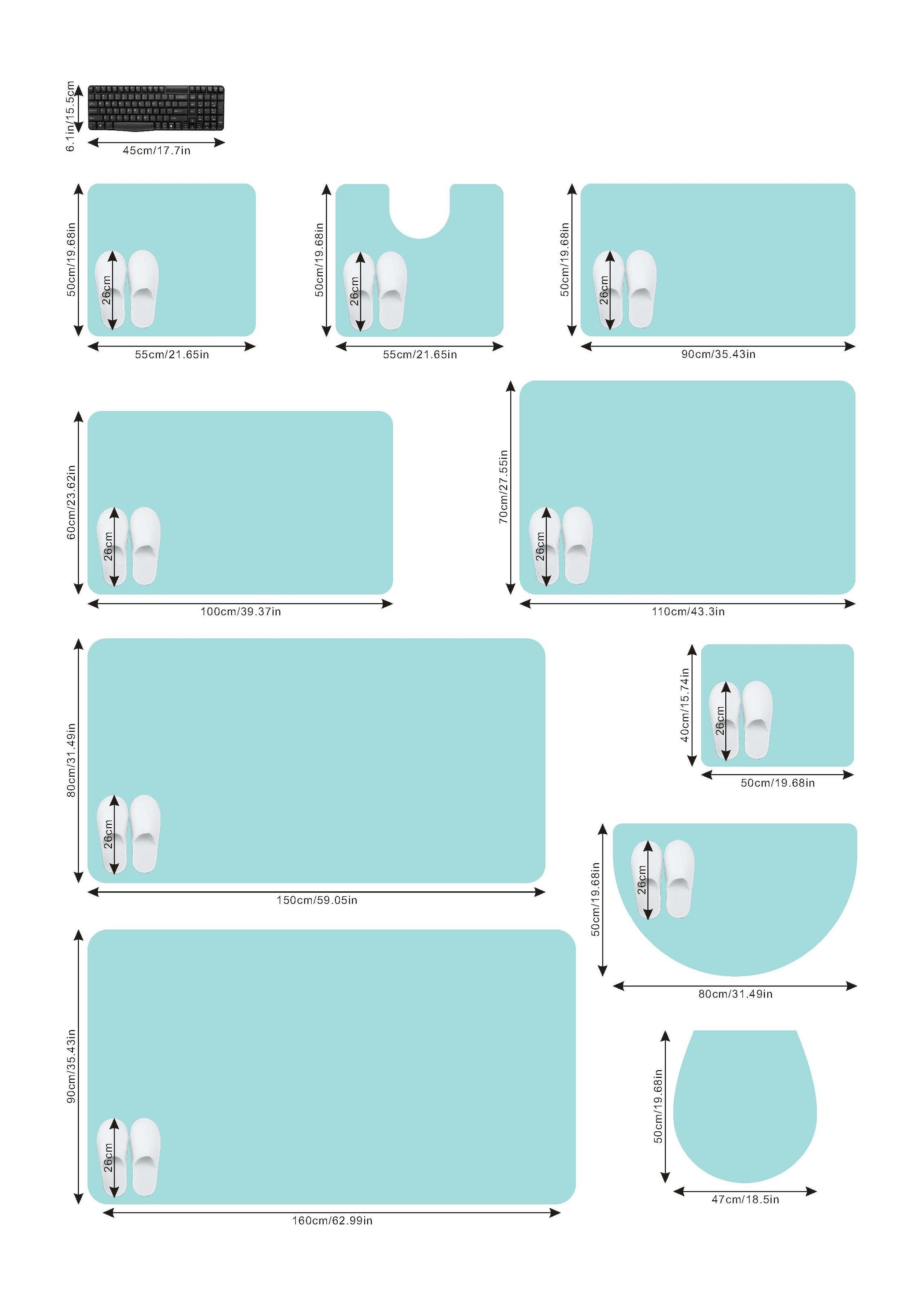 my home Badematte »Merida«, Höhe 32 mm, rutschhemmend beschichtet, fussbodenheizungsgeeignet-schnell trocknend-strapazierfähig, Badteppich, Uni Farben, rechteckig, rund & als 2-tlg. Set erhältlich