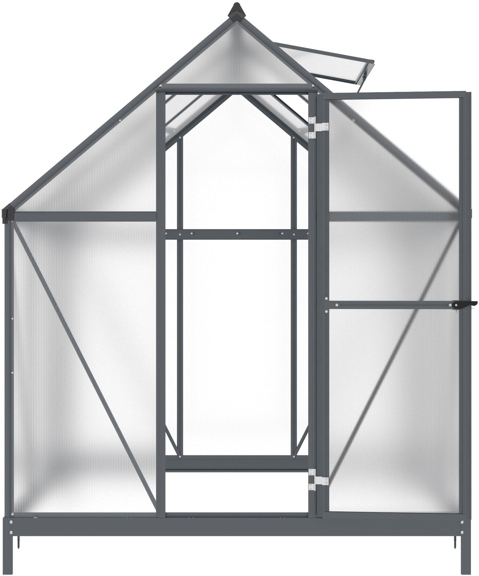 KONIFERA Gewächshaus, (Set), mit Fundamentrahmen