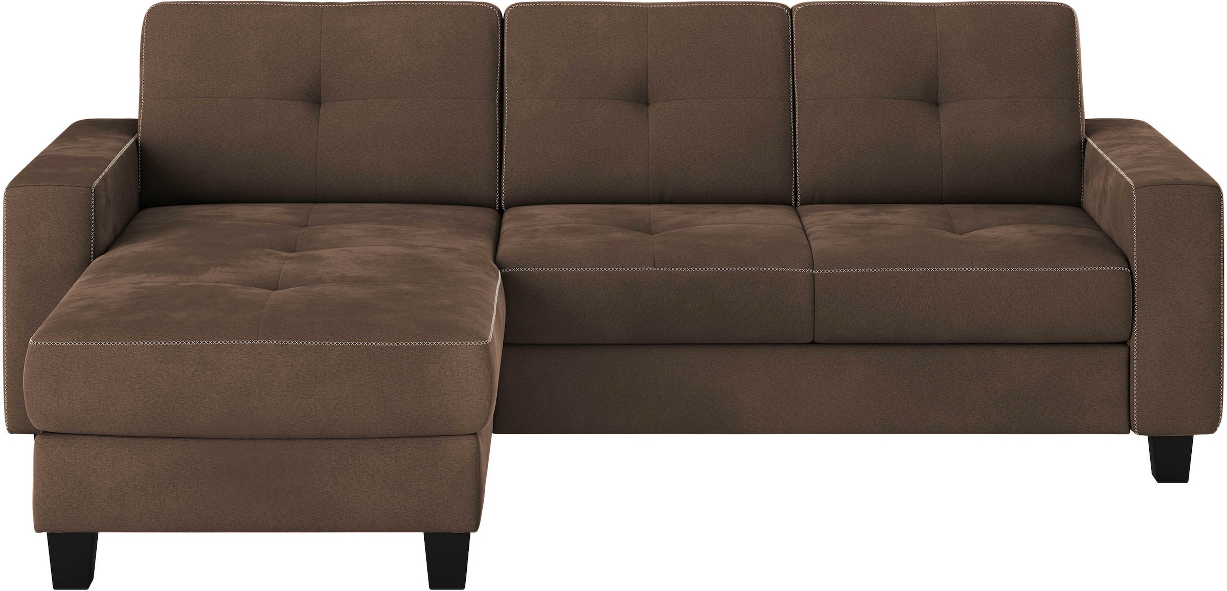 Places of Style Ecksofa »Varese«, wahlweise mit Bettfunktion und Bettkasten