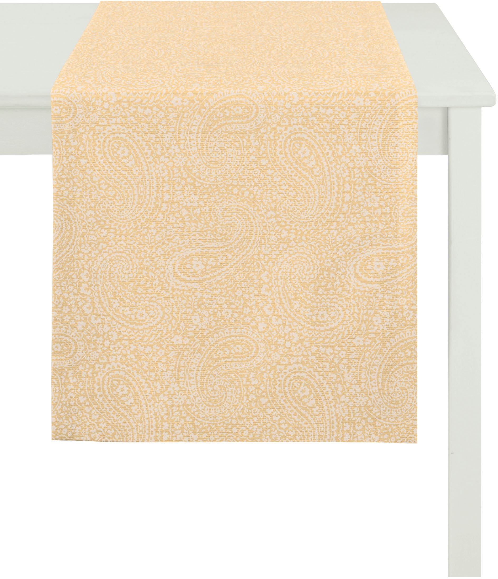 APELT Tischläufer "7907, Uni Paisley, Jacquard" mit zartem Paisleymuster