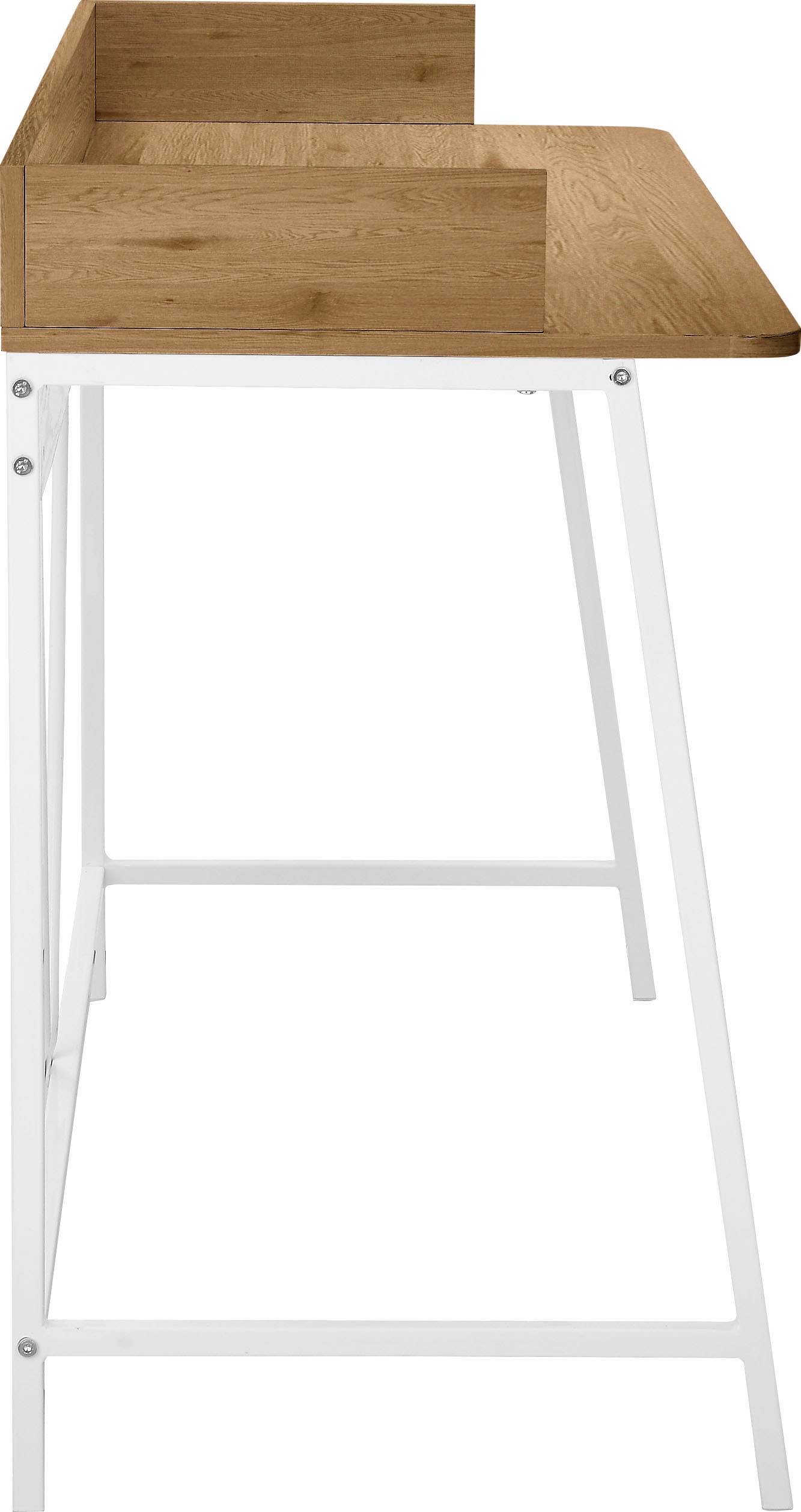 INOSIGN Schreibtisch »Jullian«, (1 St.), weisses Gestell aus Metall, Breite 120 cm