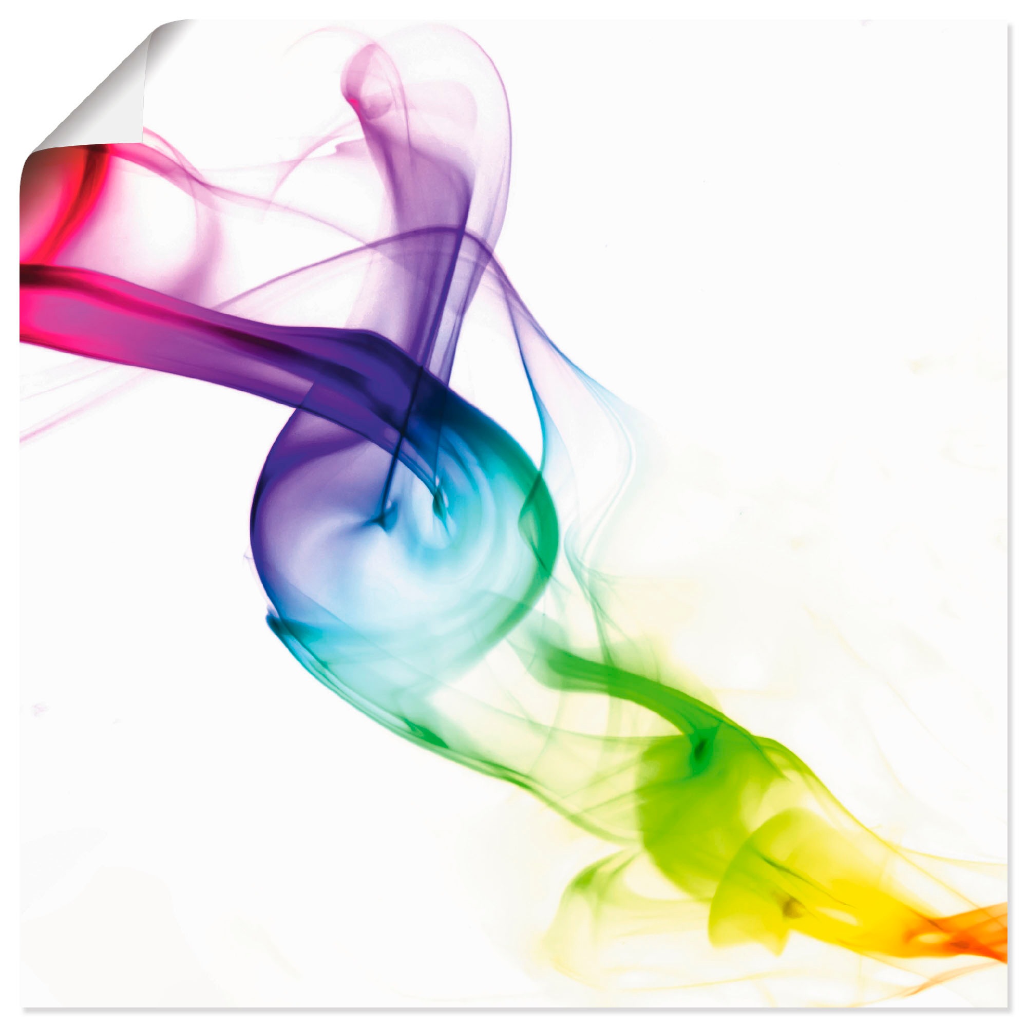 Image of Artland Wandbild »Rauch - Abstrakt«, Gegenstandslos, (1 St.), in vielen Grössen & Produktarten - Alubild / Outdoorbild für den Aussenbereich, Leinwandbild, Poster, Wandaufkleber / Wandtattoo auch für Badezimmer geeignet bei Ackermann Versand Schweiz