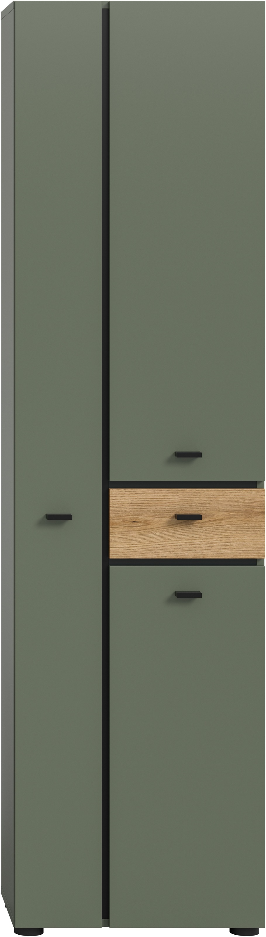 welltime Hochschrank »VANN, HÖHE 191cm, 3 Türen, 1 Schubkasten, 12 Fächer, viel Stauraum« individuell mit weiteren Artikel der Serie VANN kombinierbar,  Universalschrank, Mehrzweckschrank, Schrank, Badschrank, Badezimmer
