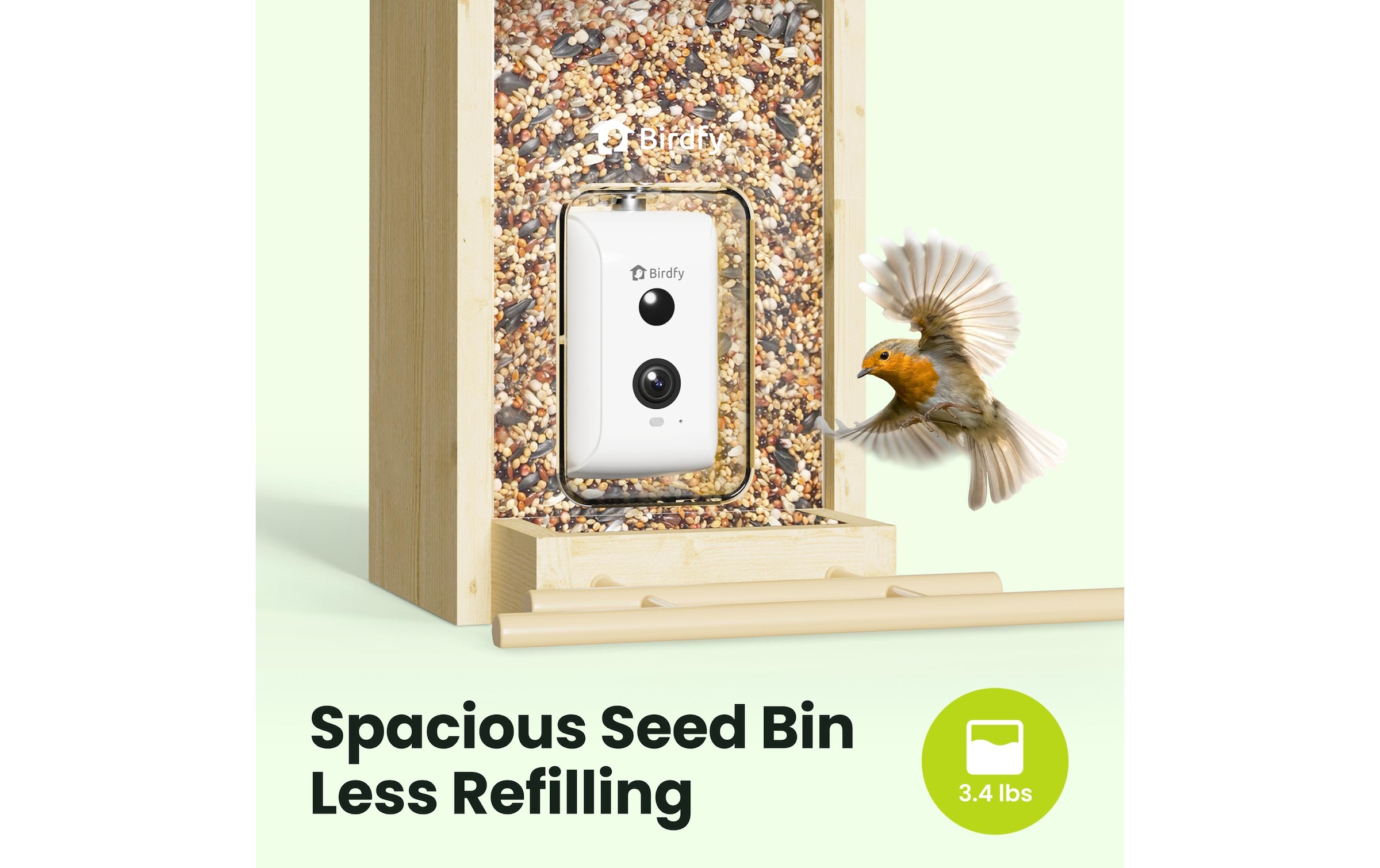 Birdfy Distributeur de nourriture »mit AI-Kamera«