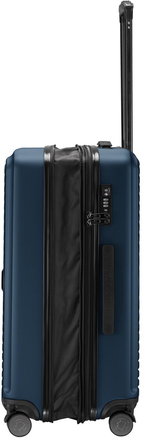 Hauptstadtkoffer Hartschalen-Trolley »Mitte, dunkelblau, 68 cm«, 4 Rollen, Hartschalen-Koffer Reisegepäck TSA Schloss Volumenerweiterung