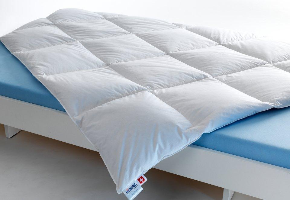 Image of Kyburz Daunenbettdecke »Daunenduvet gesteppt, Kyburz«, normal, Füllung 30% Entendaunen, 70% daunige Federchen, Kein Lebendrupf!, Bezug 100% Baumwolle, (1 St.) bei Ackermann Versand Schweiz