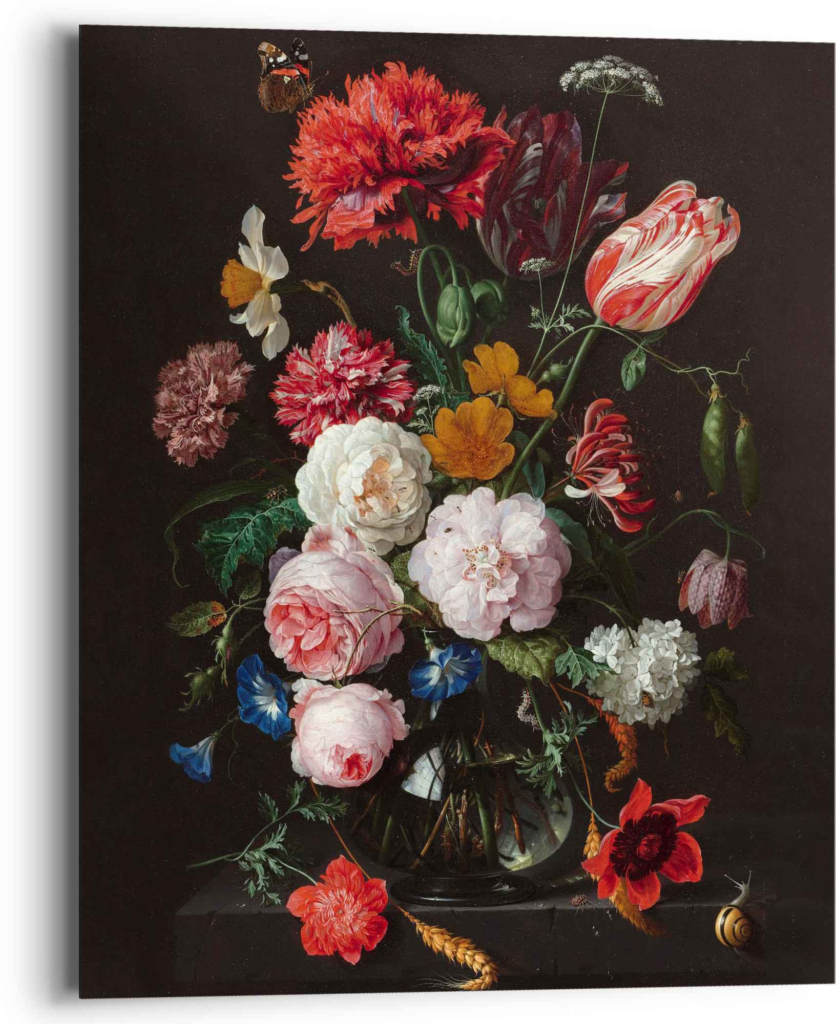 Image of Reinders! Wandbild »Wandbild Stillleben mit Blumvase Jan Davidsz de Heem - Alte Meister - Berühmte Gemälde - Blumen«, Vasen, (1 St.) bei Ackermann Versand Schweiz