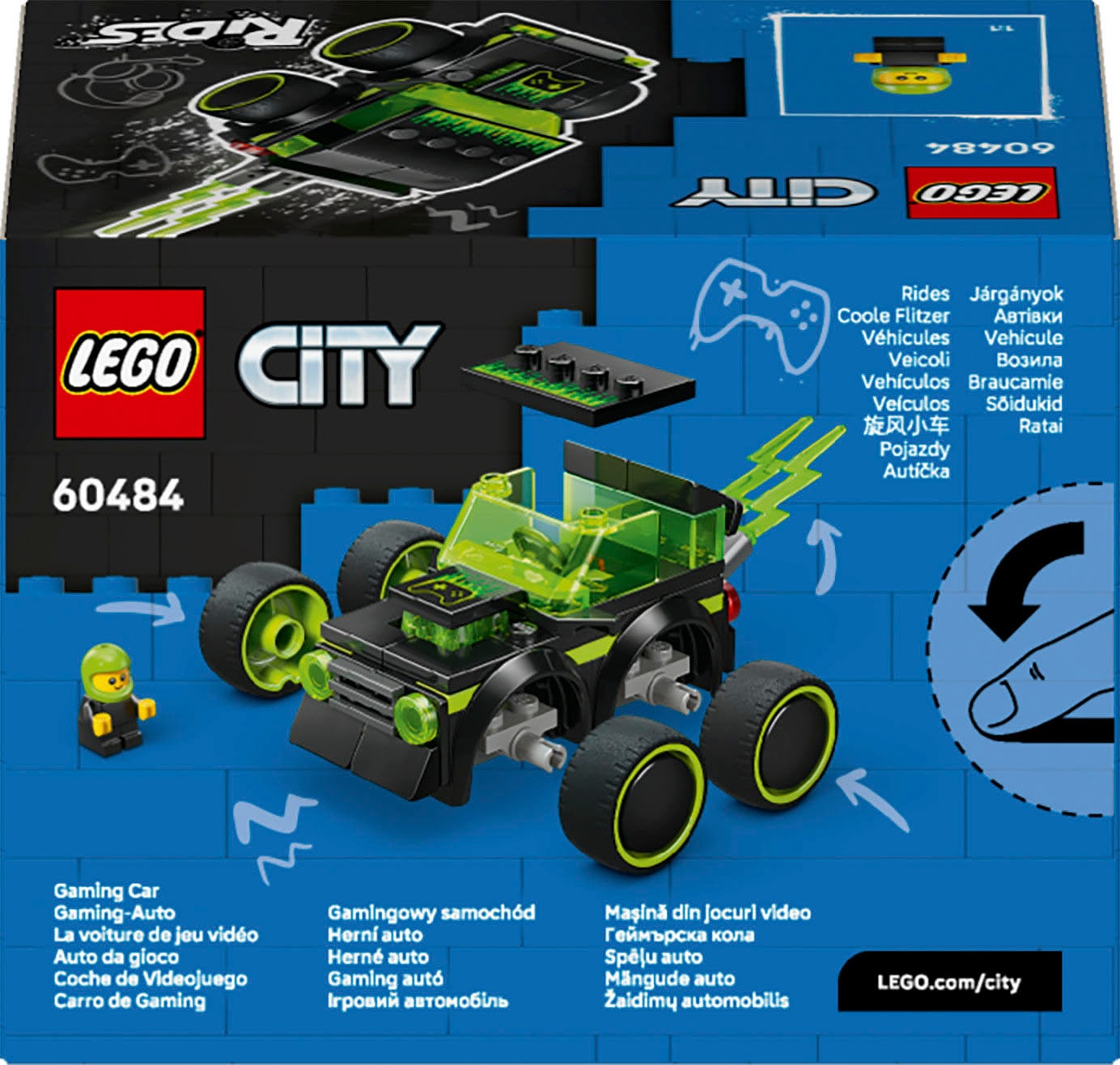 LEGO® Pions de construction »Coole Flitzer – Gaming-Rennauto (60484), LEGO City« Made in Europe