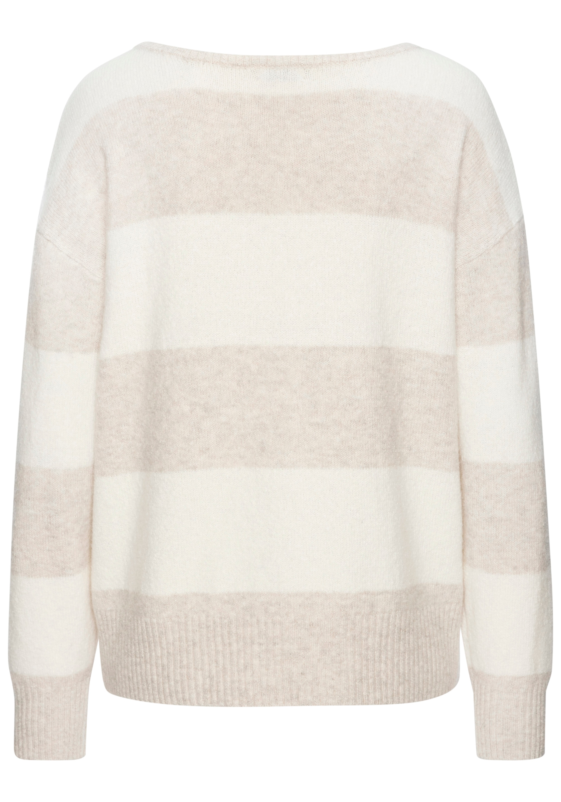 LASCANA Sweater »- Strickpullover - Loungepullover - Streifenpullover«, aus weichem Strick, Home- und Loungewear
