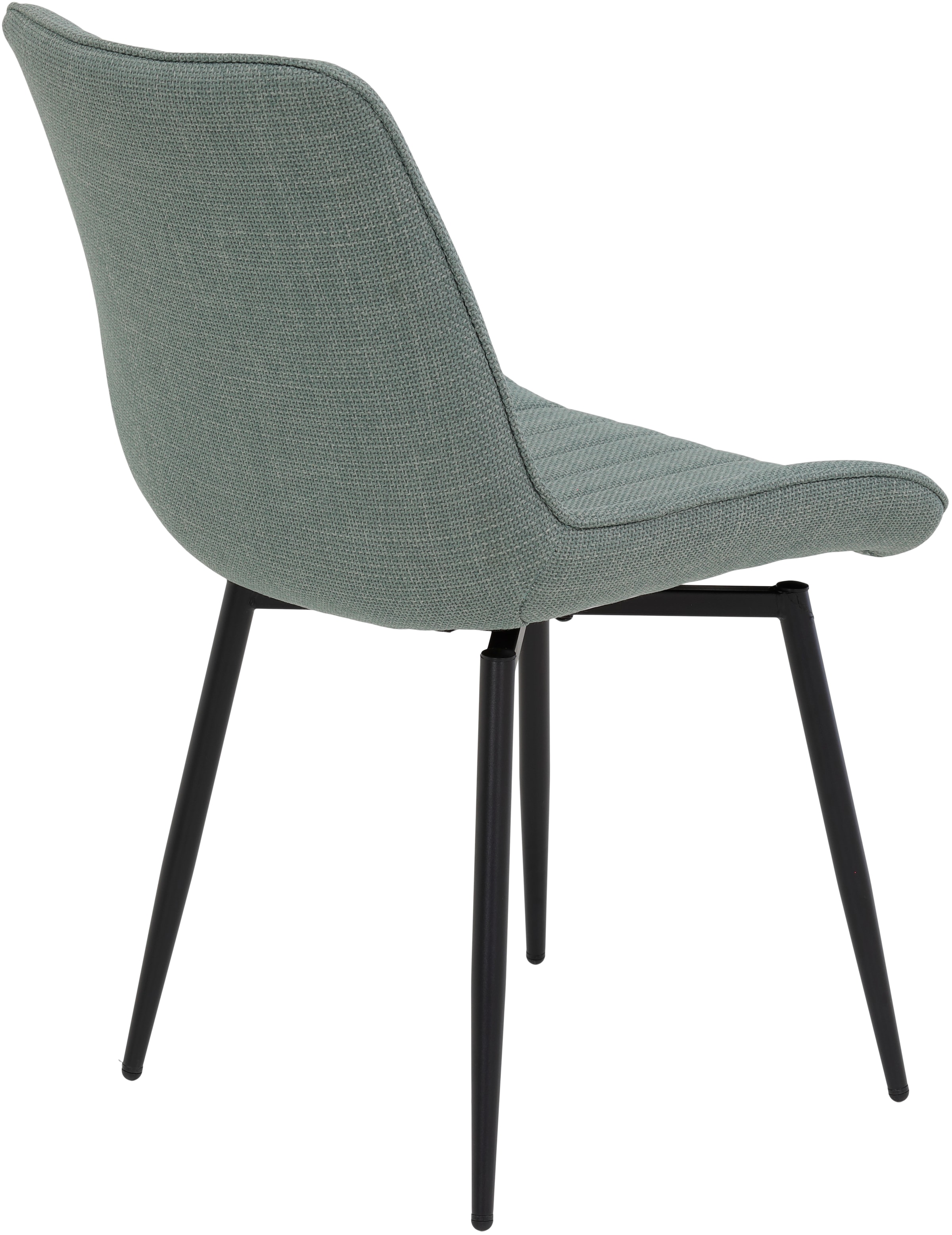 HELA Drehstuhl »Vierfussstuhl BERGEN«, (Set), 2 St., Webstoff, Esszimmerstuhl, XL-Sitzbreite, 360° drehbar