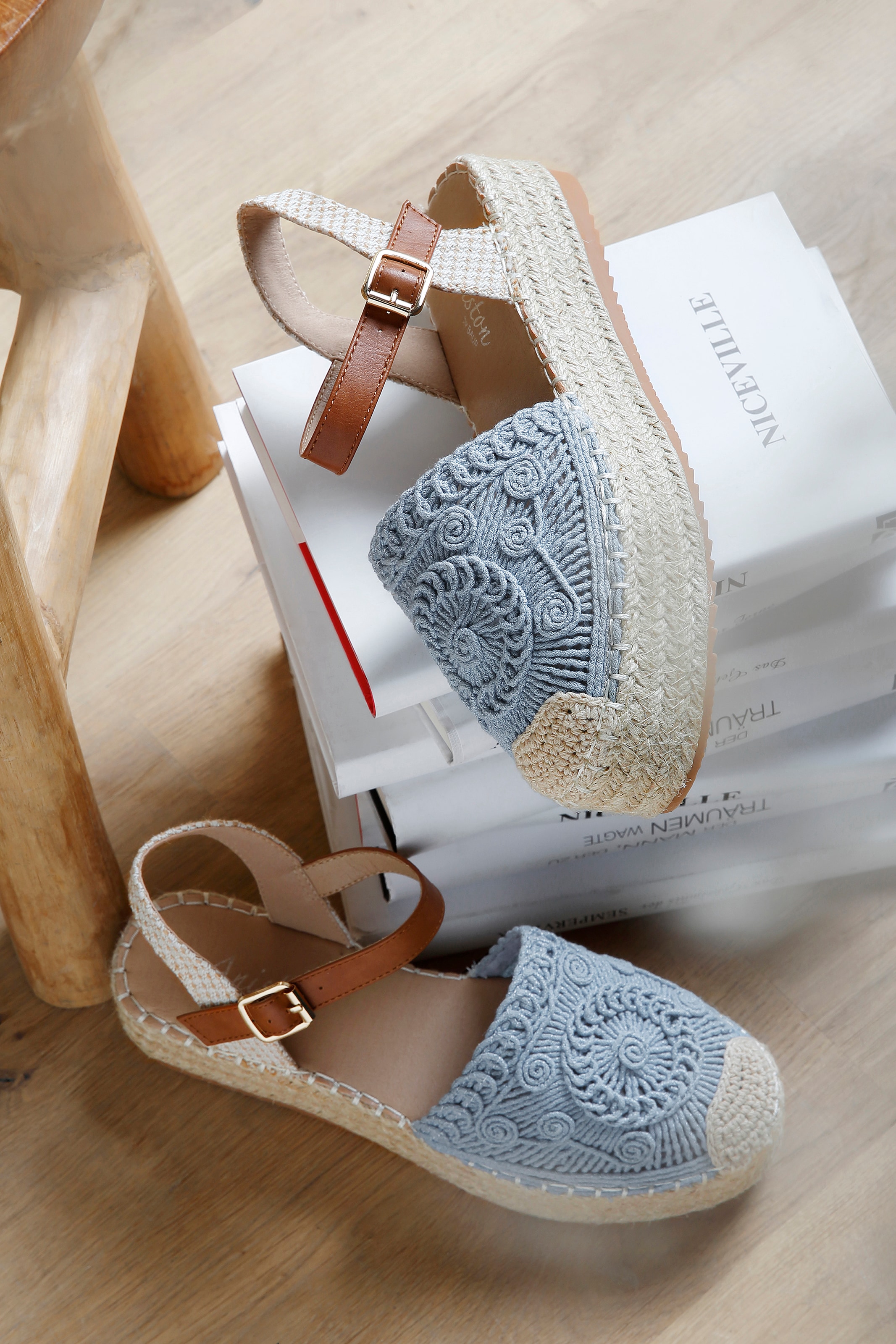 Aniston SHOES Plateausandale  Häkel-Sandale, Sommerschuh, Urlaubsschuh - NEUE KOLLEKTION