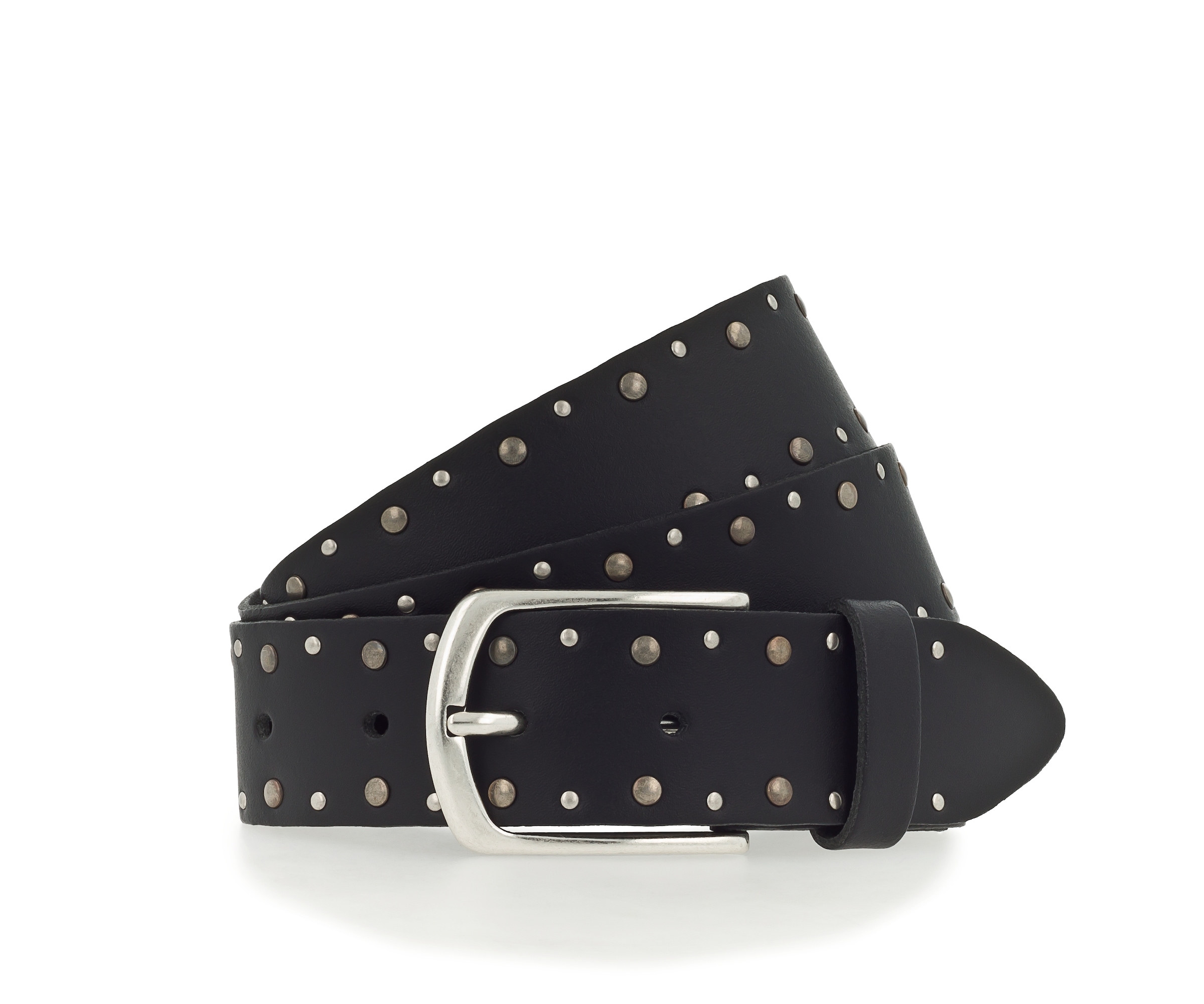 MUSTANG Nietengürtel Mit Nieten verziert, 3,5 cm