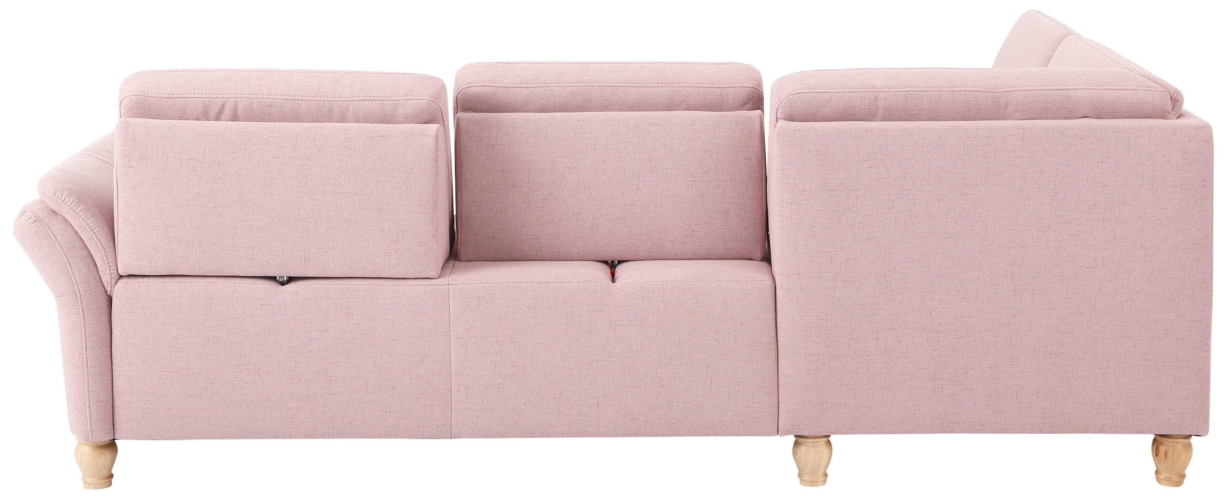 Home affaire Ecksofa »Palace L-Form« incl. Sitztiefenverstellung, wahlweise mit Bettfunktion und Stauraum