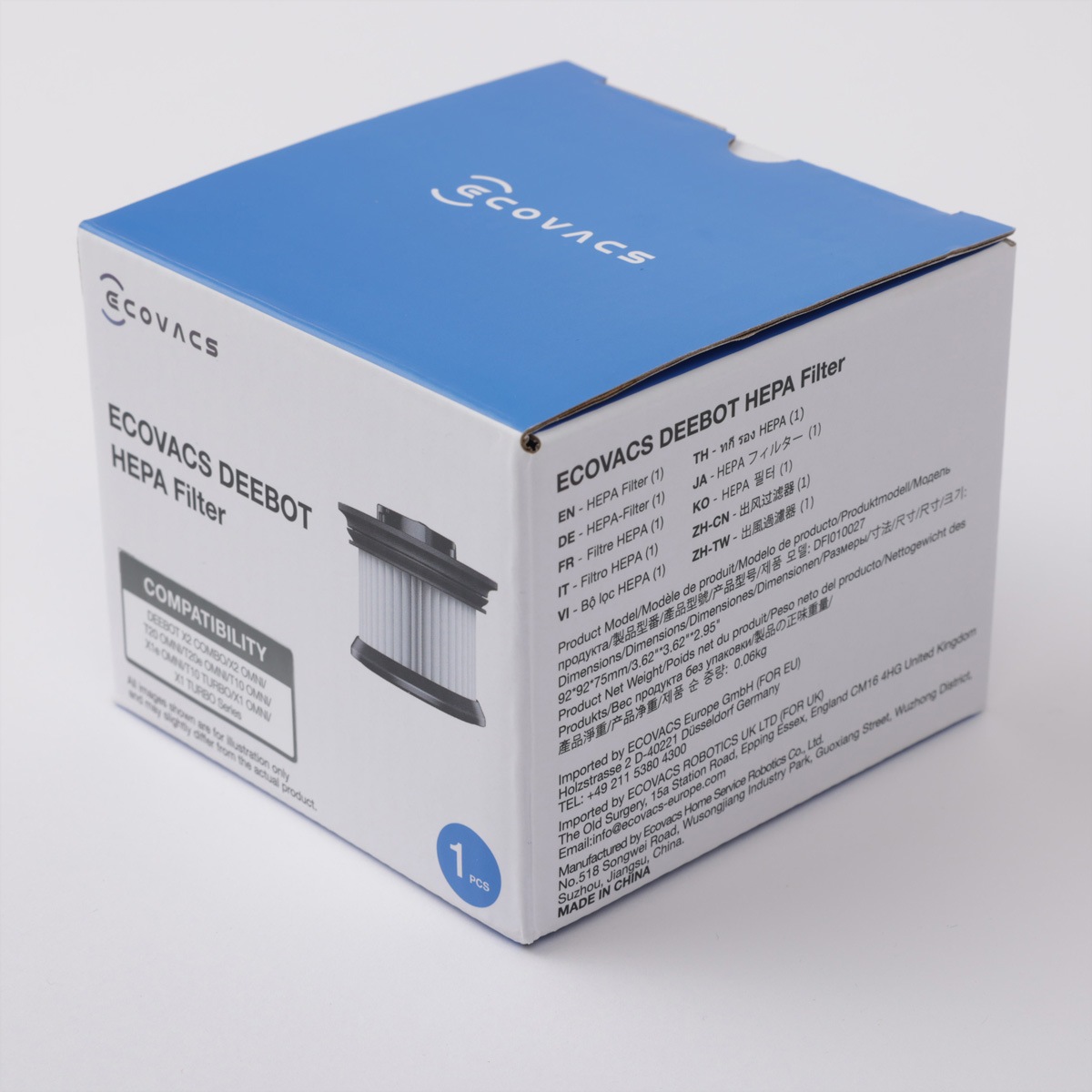 ECOVACS »Ecovacs Hepa Filter, zu X2 combo, T30S combo, Deebot«