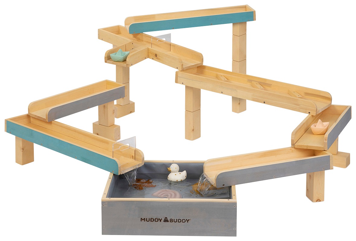 Image of MUDDY BUDDY® Wasserbahn »Aqua Traveller«, natur - wolkengrau - petrol bei Ackermann Versand Schweiz