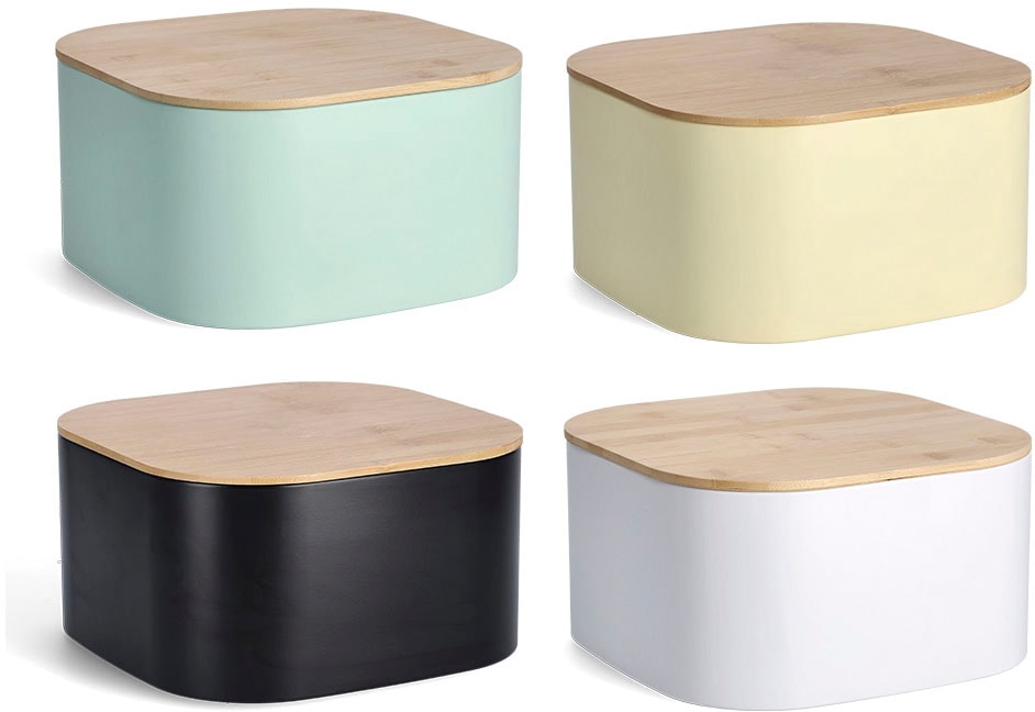 Zeller Present Boîte à pain 1 cuis tlg. mit Bambusdeckel