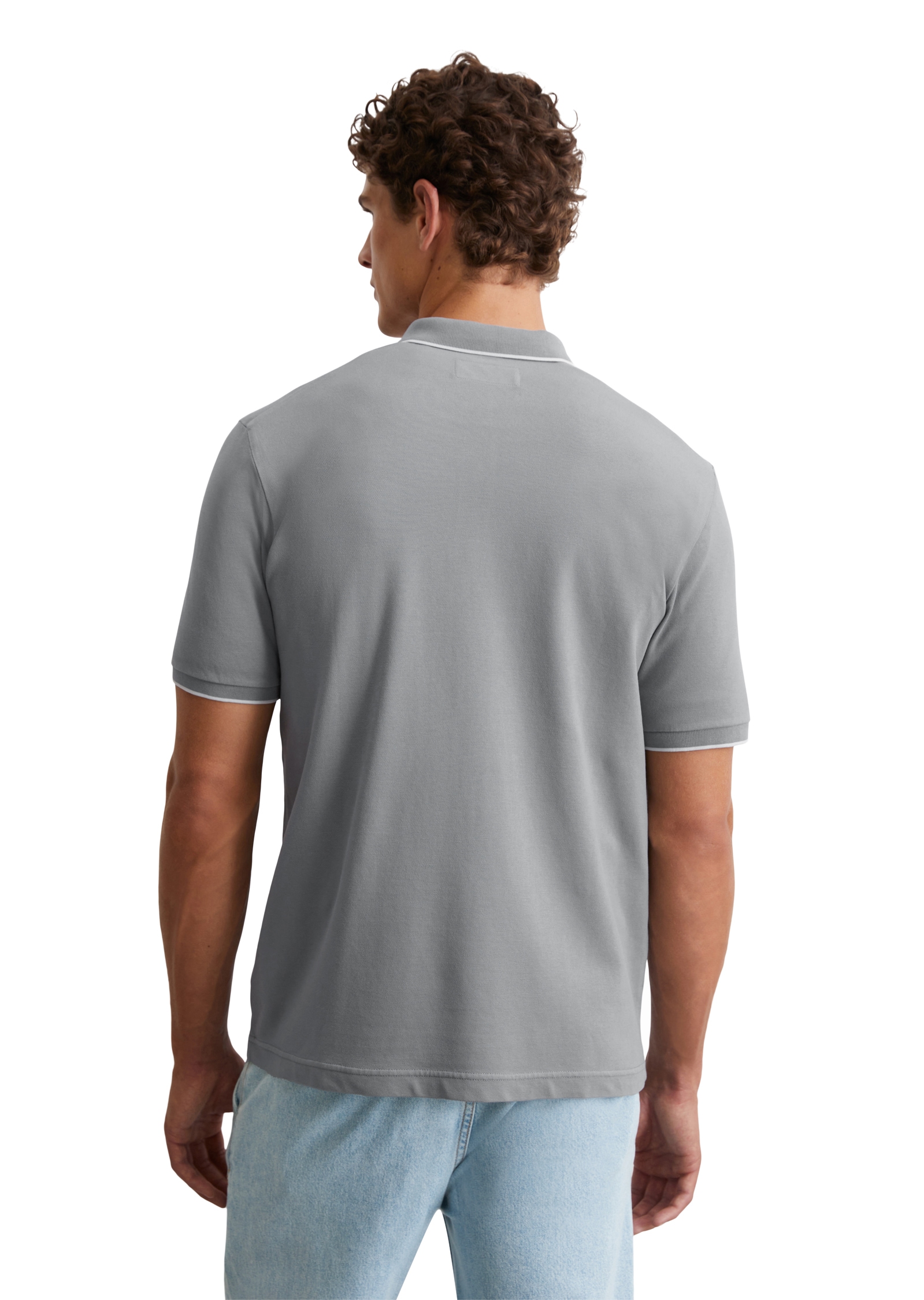 Marc O'Polo Poloshirt, aus Piqué, regular fit, kontrastfarbene Details