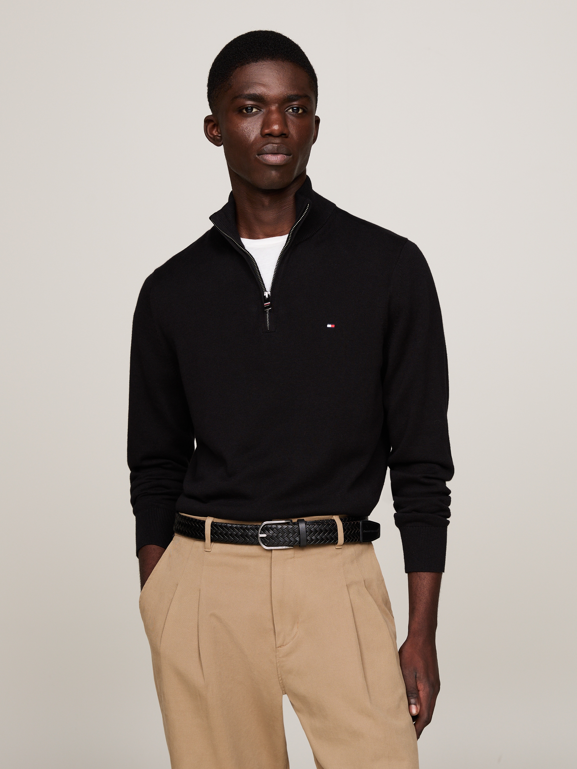 Troyer »PIMA ORG CTN CASHMERE ZIP MOCK«