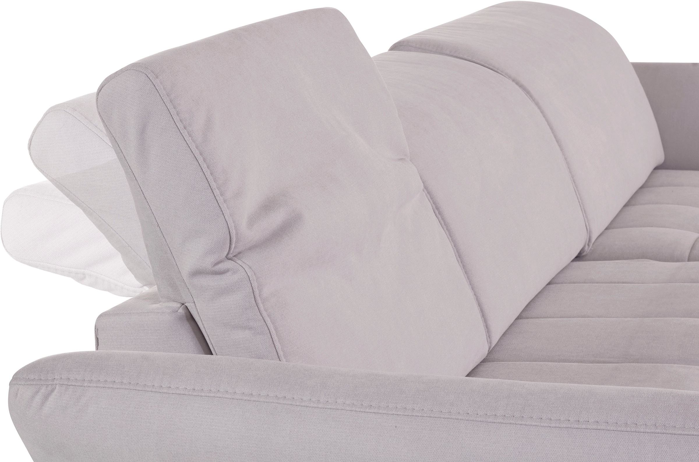 INOSIGN Ecksofa »Fresh L-Form«, Federkern, wahlweise Kopfteilverstellung und motorischer Vorziehsitz