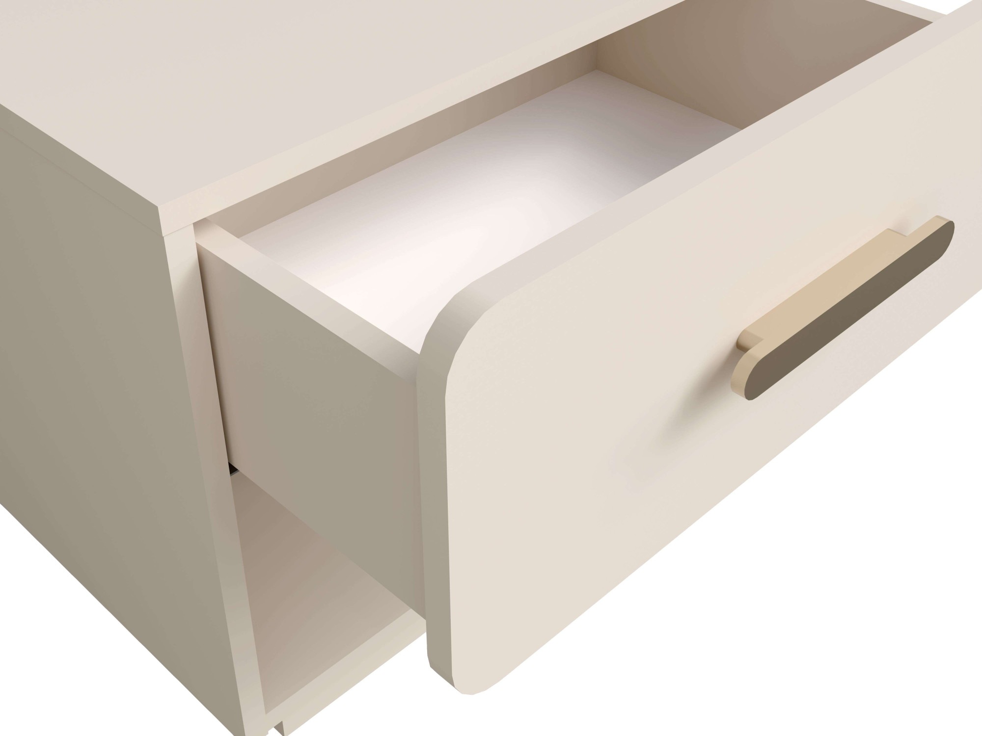 Home affaire Nachttisch »CLAREI 2er Set, Nachttischen mit 1 Schublade, Masse B/H/T: 53/48/44 cm«, (Set), Set, 2 St., mit goldfarbenenen Kunststoffgriffen, Masse B/T/H: 53/22/48 cm