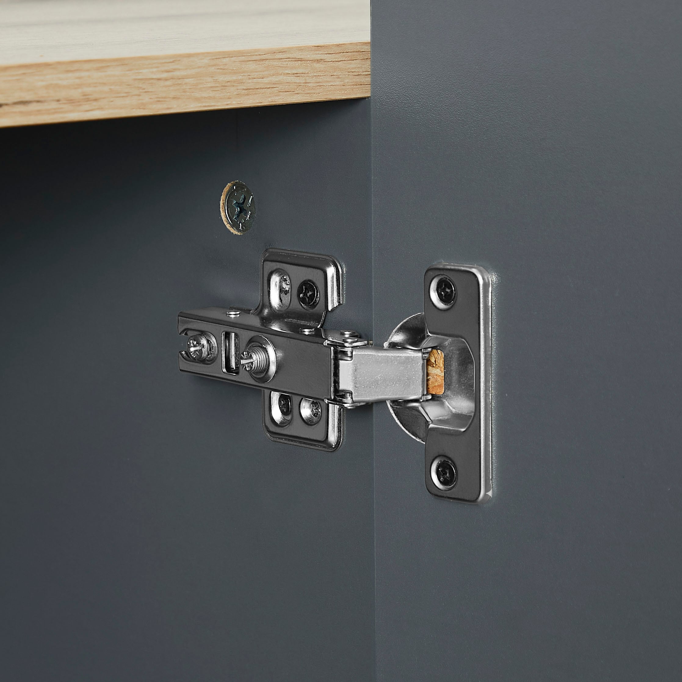 GOODproduct Buffet haut »Azly« pflegeleichte Melaminoberfläche, robustes Metallgestell, ABS-Kanten