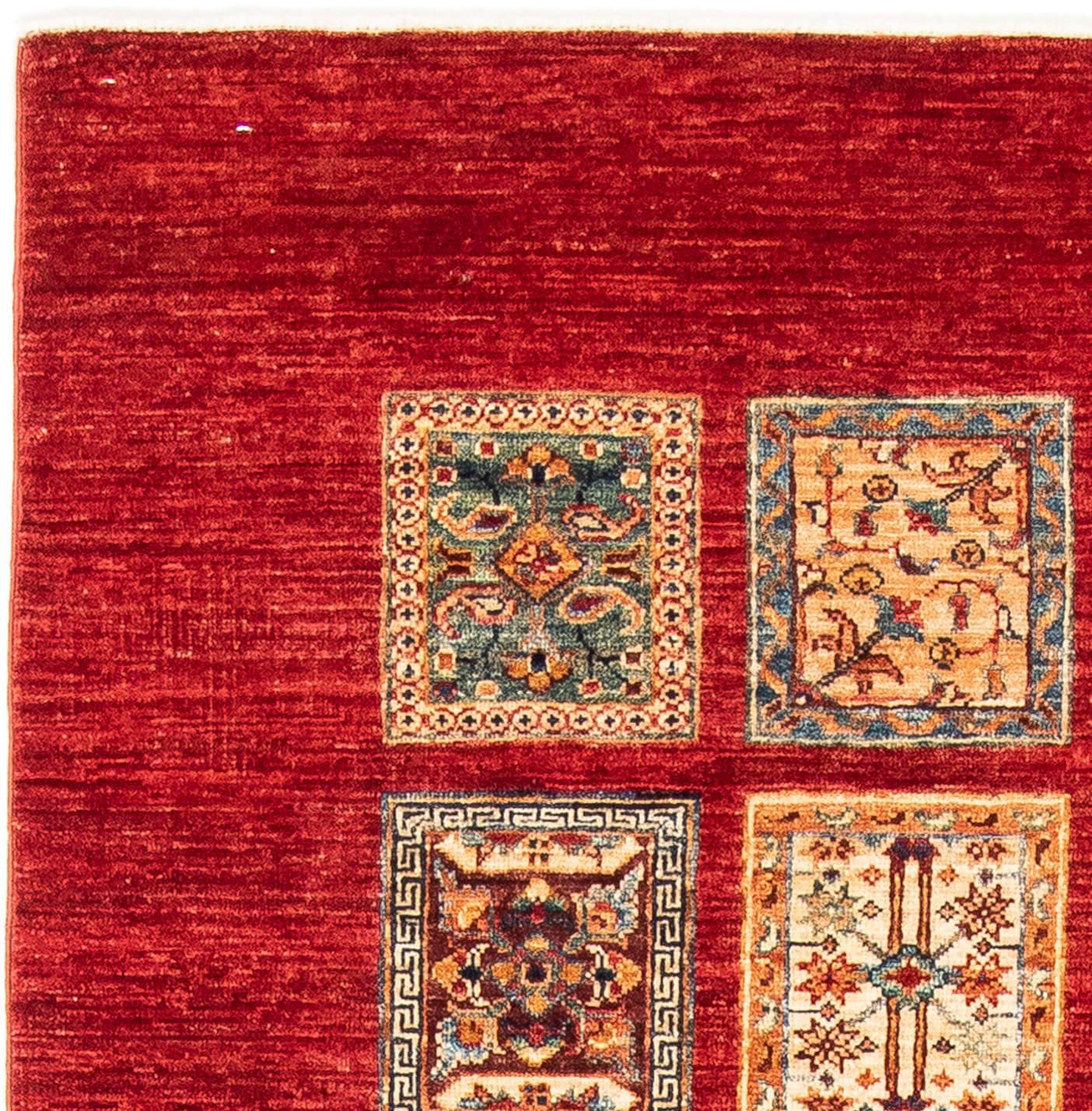 morgenland Orientteppich »Ziegler - 188 x 124 cm - rot«, rechteckig, Wohnzimmer, Handgeknüpft, Einzelstück mit Zertifikat