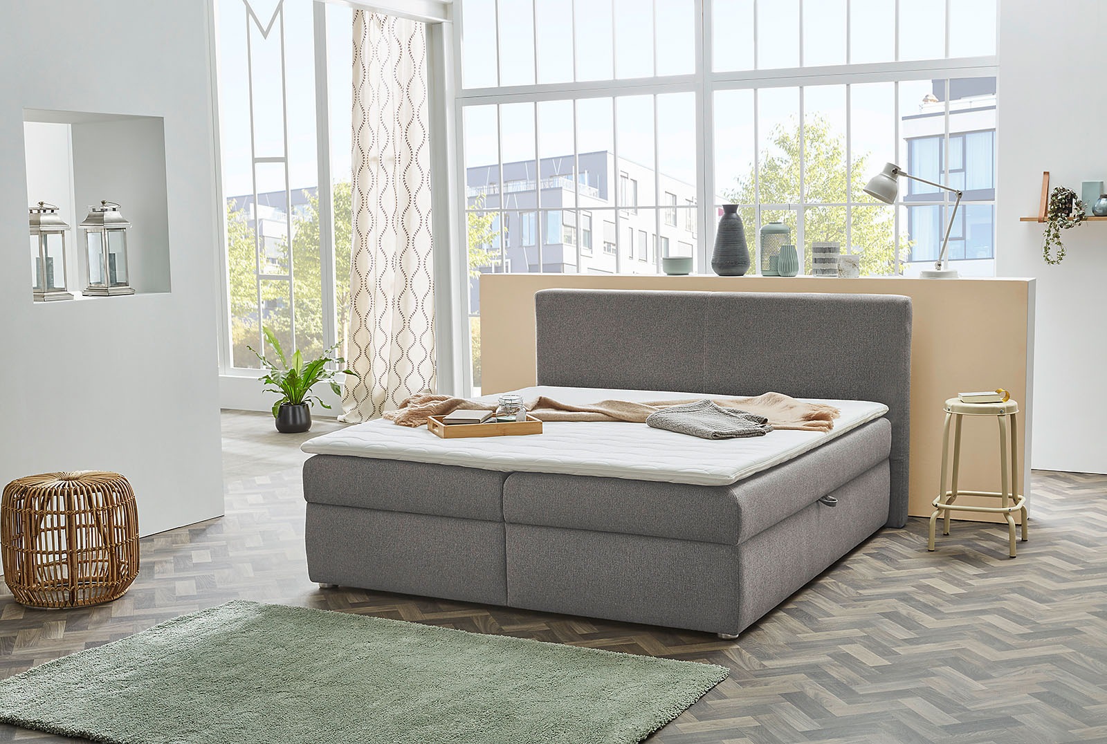 Image of Jockenhöfer Gruppe Polsterbett, mit Bettkasten und Topper bei Ackermann Versand Schweiz