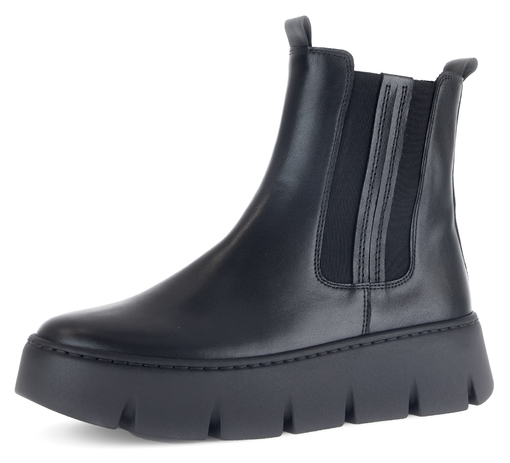 Image of Gabor Chelseaboots, Plateau, Schlupfboots, Stiefelette mit zwei Anziehlaschen