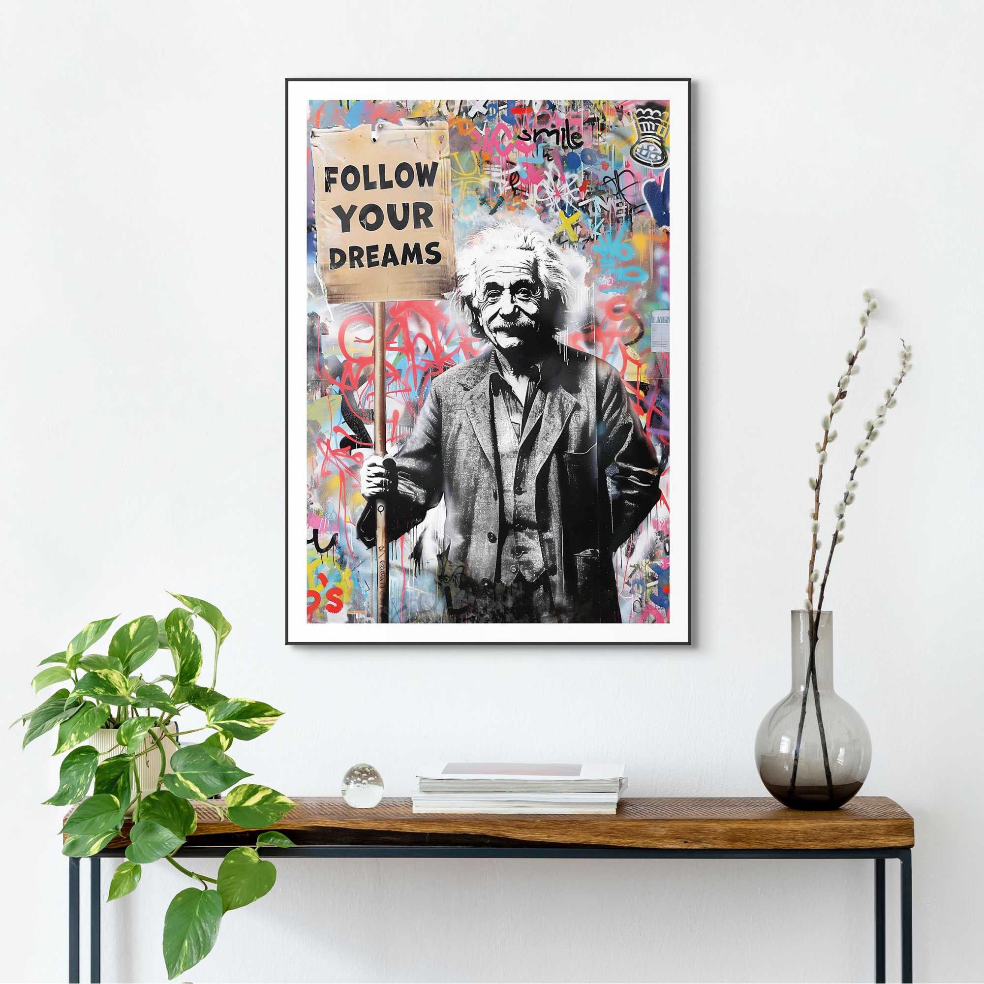 Image of Reinders Bild mit Rahmen "Love is the Answer" 1 Stk. tlg. Home Office - Graffiti - Liebe - Mehrfarbig - MDF StreetArt - 50x70 cm