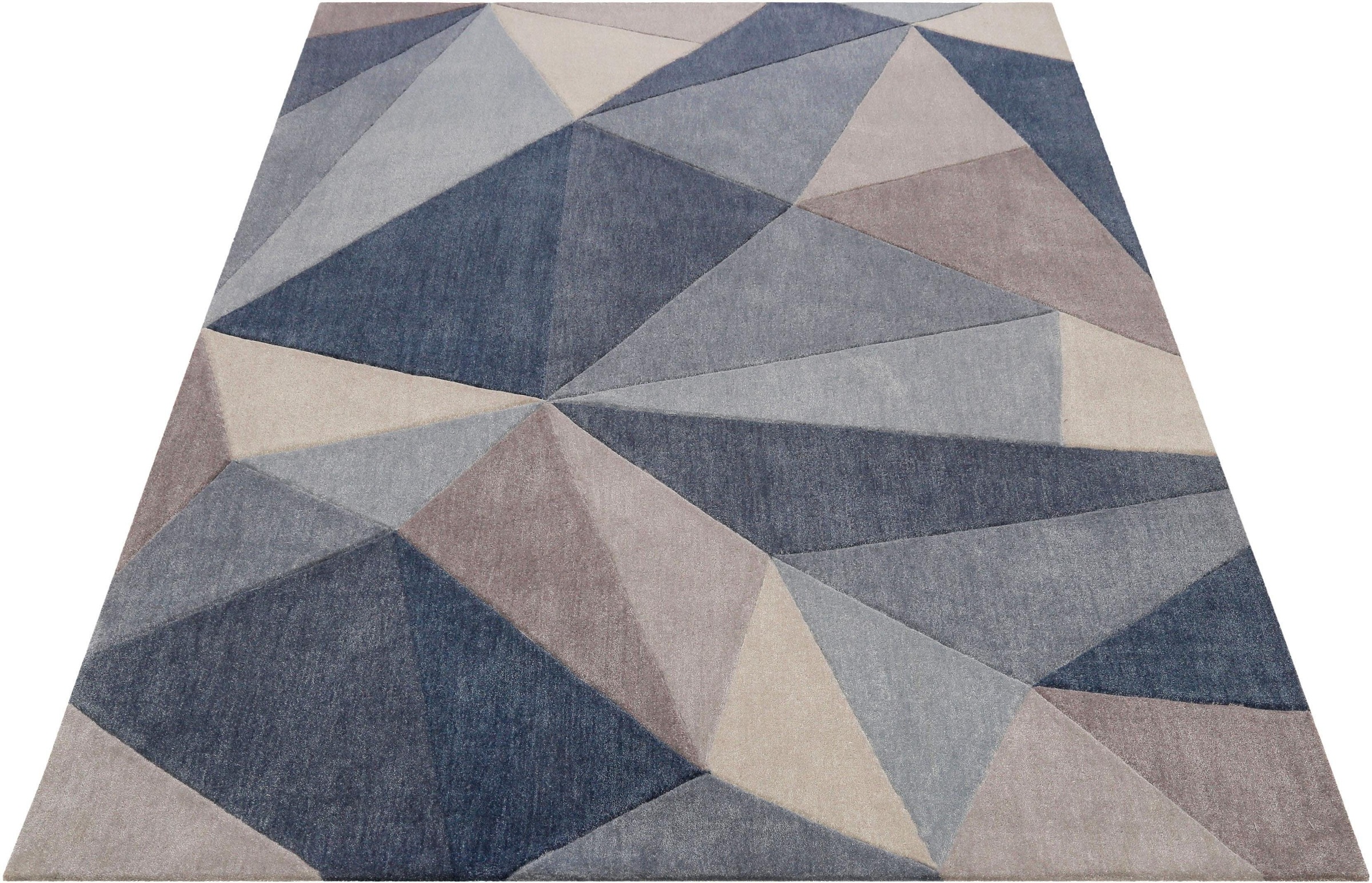 Image of Wecon home Teppich »Next Time«, rechteckig, 9 mm Höhe, Kurzflor, Konturenschnitt, Wohnzimmer bei Ackermann Versand Schweiz