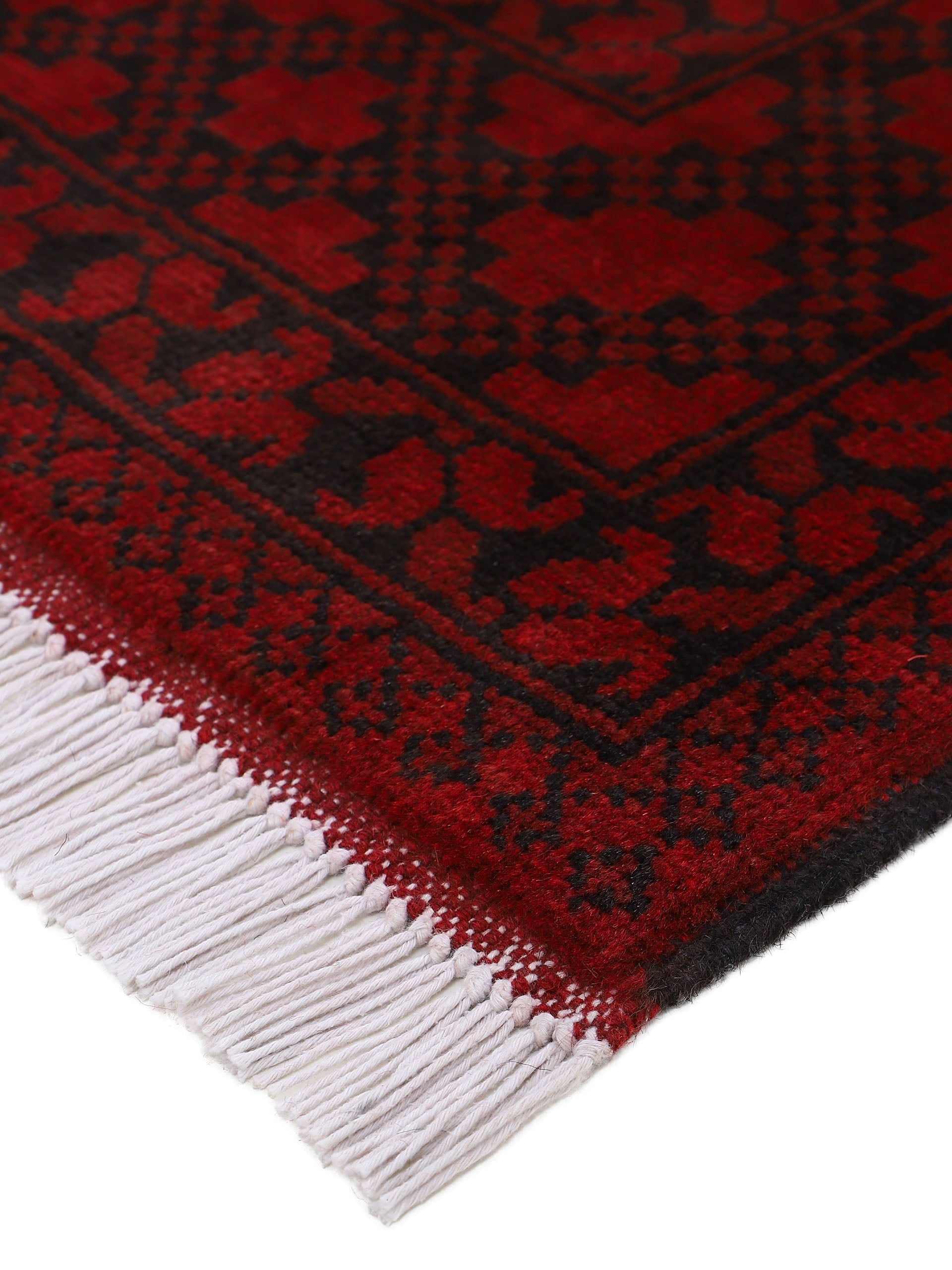Woven Arts Orientteppich »Afghan Akhche«, rechteckig, 10 mm Höhe, handgeknüpft, reine Wolle für ein warmes Raumklima
