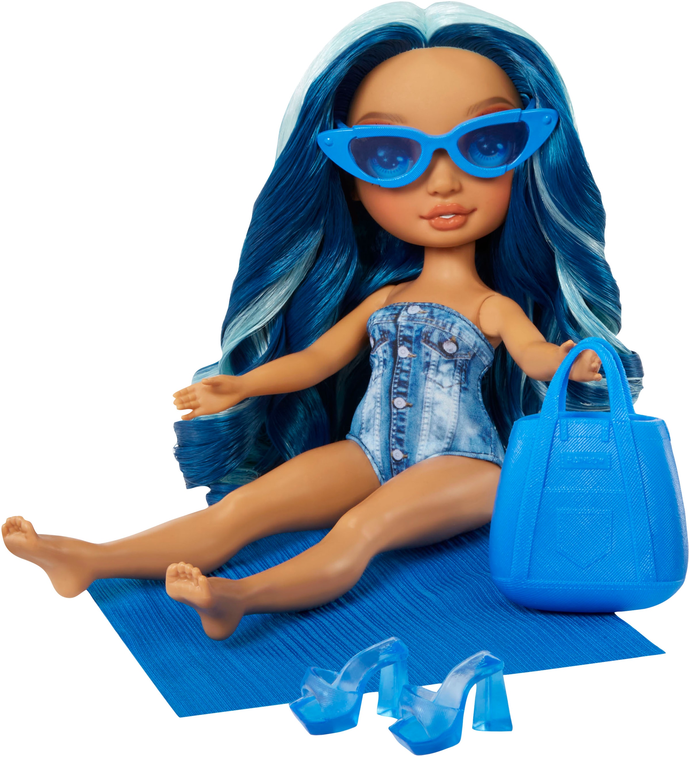 RAINBOW HIGH Anziehpuppe »Rainbow High Swim & Style  Fashion Doll- Skyler (Blue)«